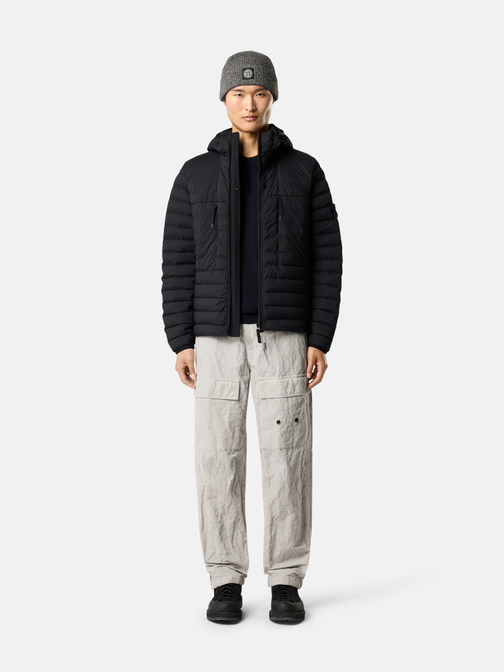 STONE /ESKIMO FOODED JKT/M/黒/ Jacket Stone Island Black size XXL International in