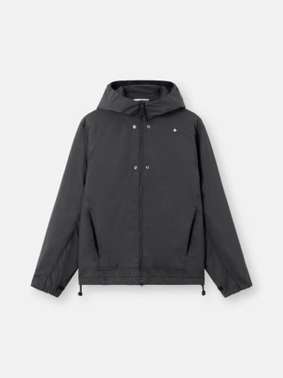 Lead Grey Hooded jacket with wind- and water-resistant coating