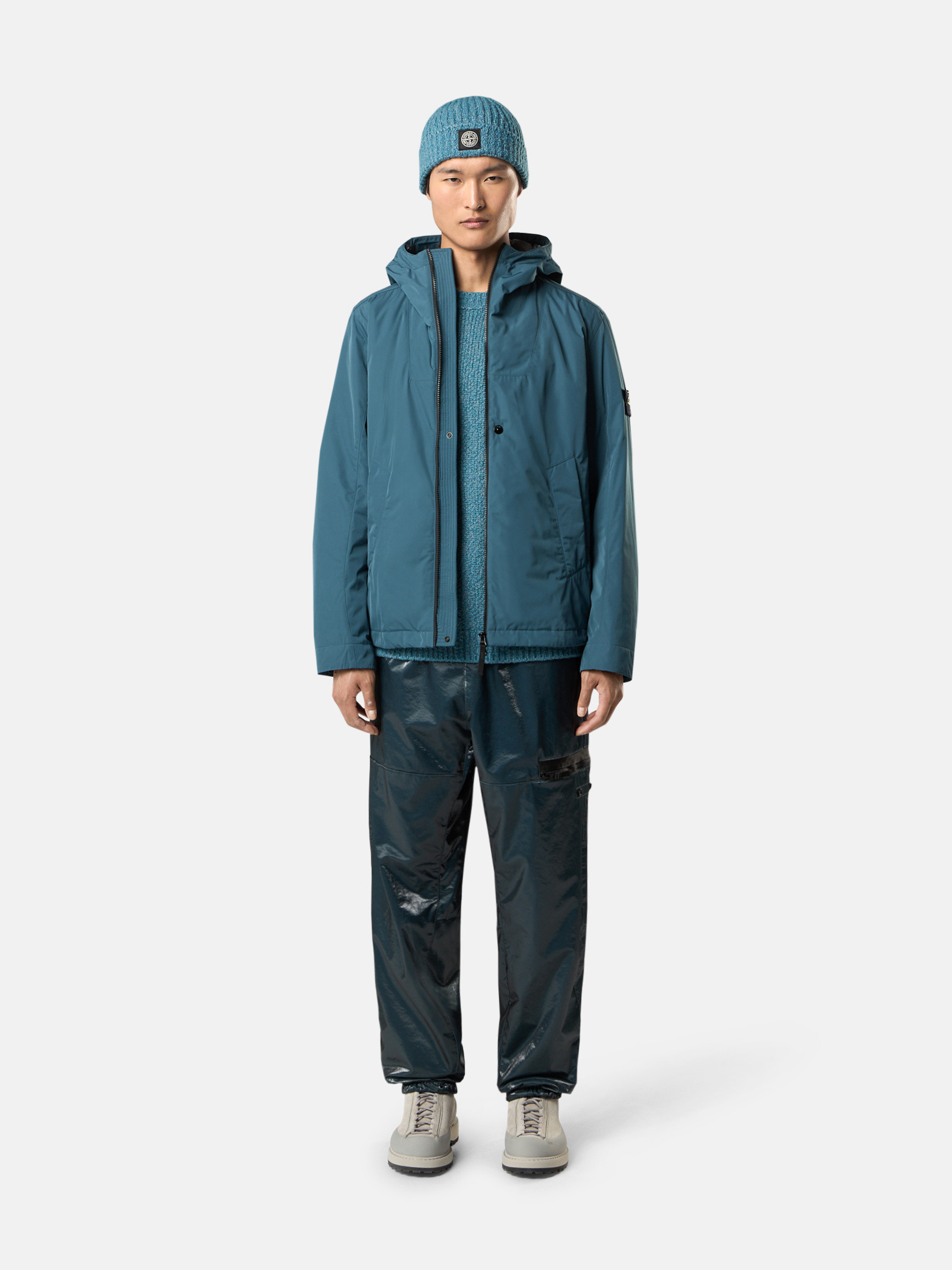 (ストーンアイランド) STONE  パーカー 801565860 V0029 STONE ISLAND(ストーンアイランド)ポリエステルマイクロツイルパ