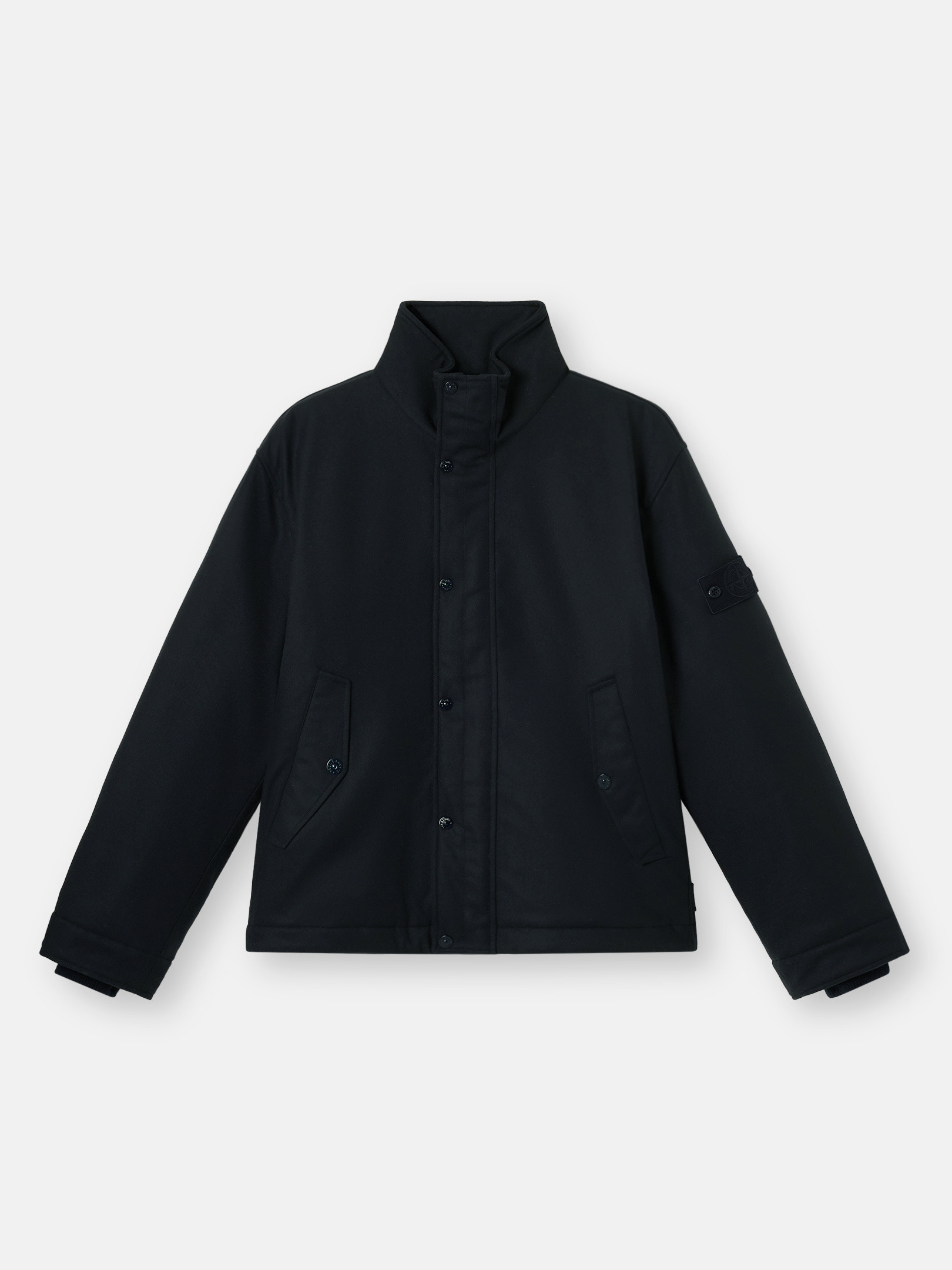 Navy Blue Jacket with anti-drop and padded lining 4100070 WOOL