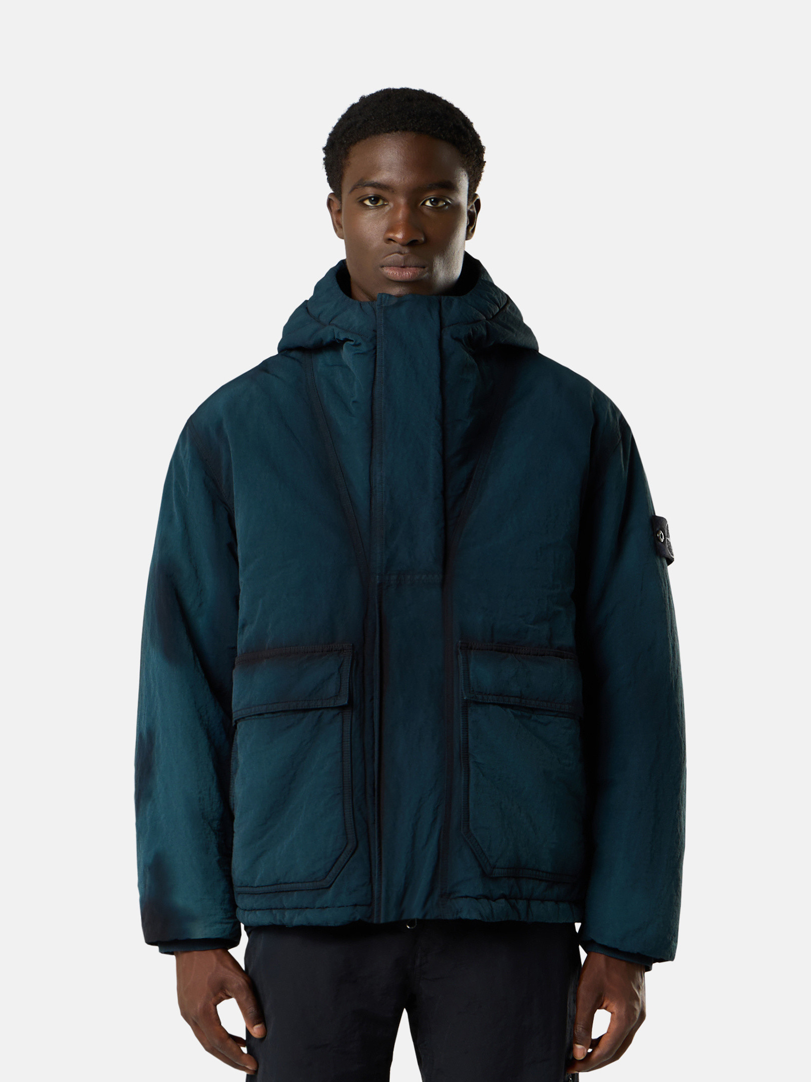 Black Hooded jacket with anti-drop and abrasion resistance 4100093