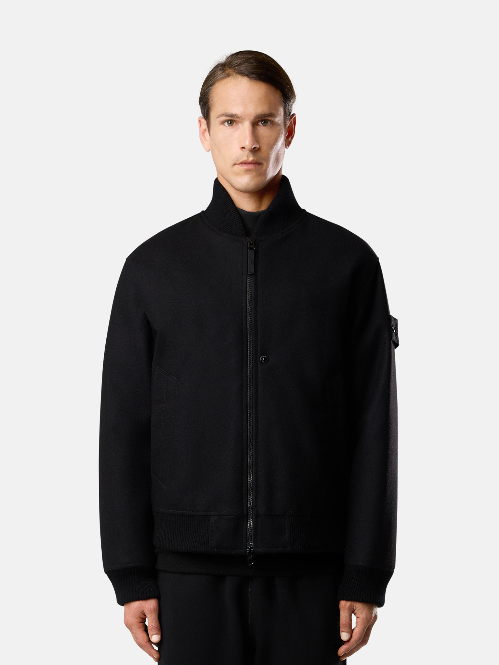maison de dolce. light jacket black 新品 Black Bomber jacket with anti-drop and wind-resistant