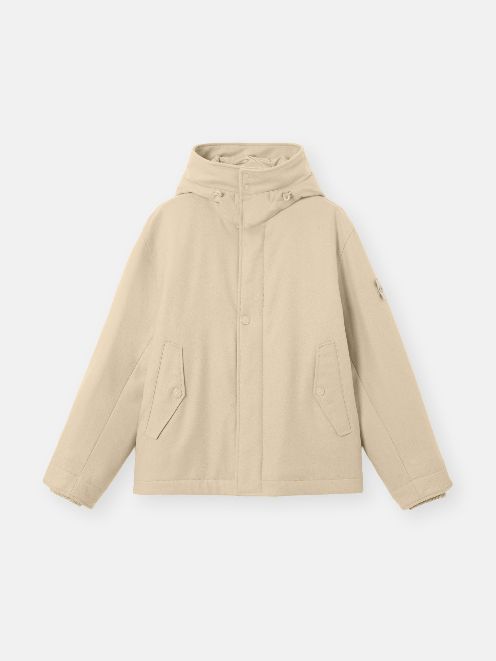 ベージュ パーカー 撥水加工＆中綿入り 4100103 WOOL NYLON