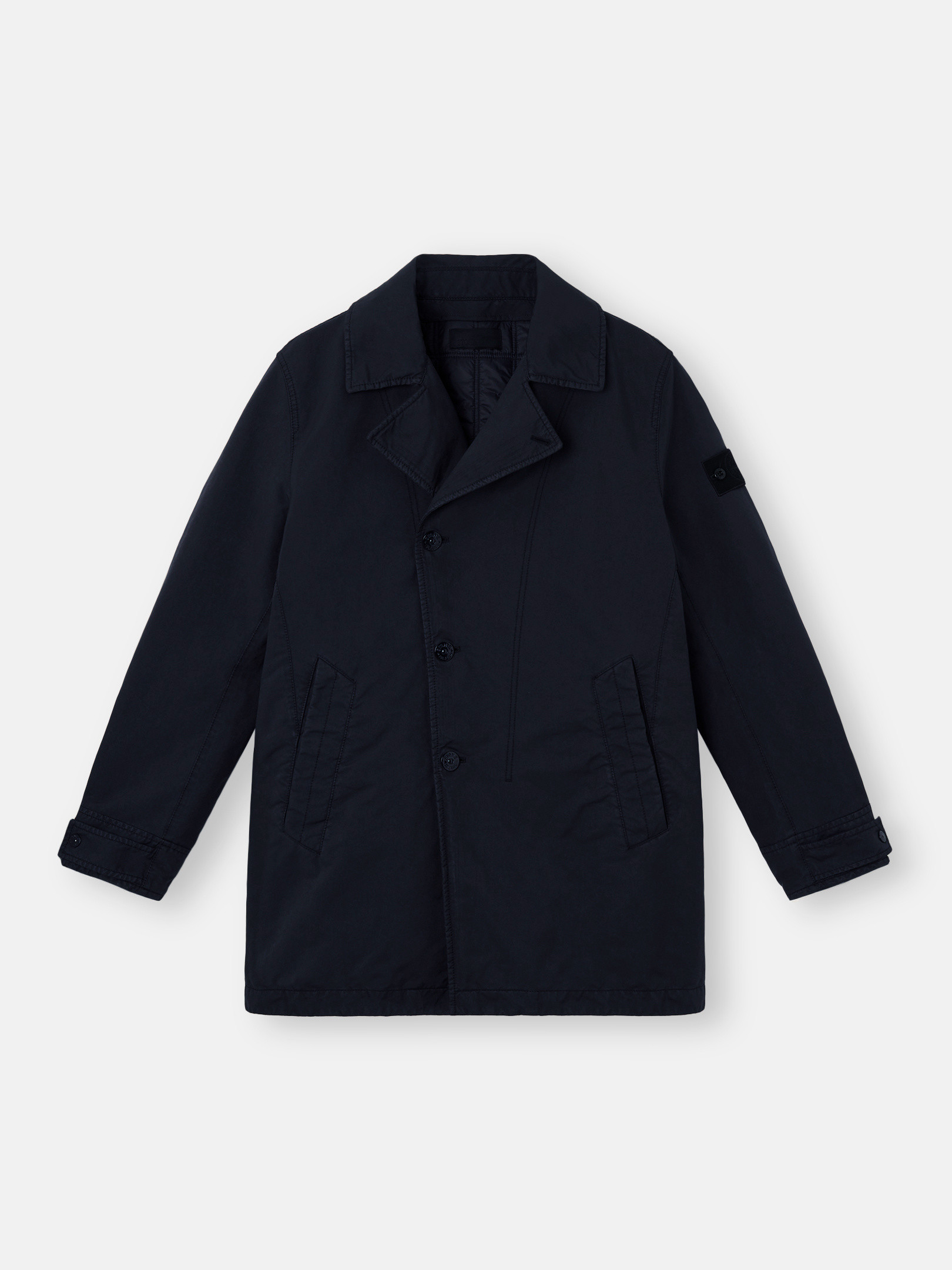 Stone Island Technical Microfibre Jacket In Blue