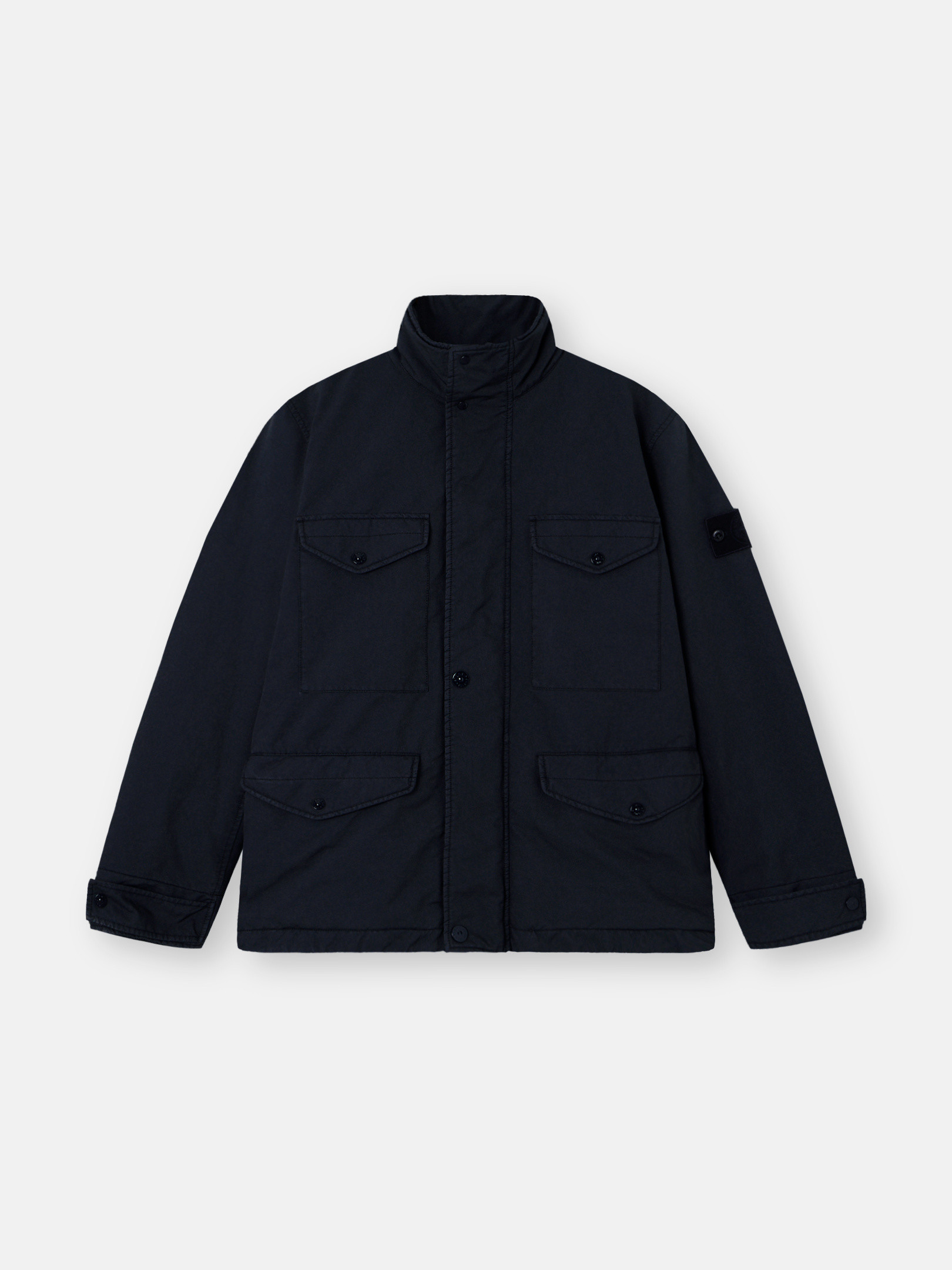 Navy Blue Padded field jacket with anti-drop and cotton moleskin