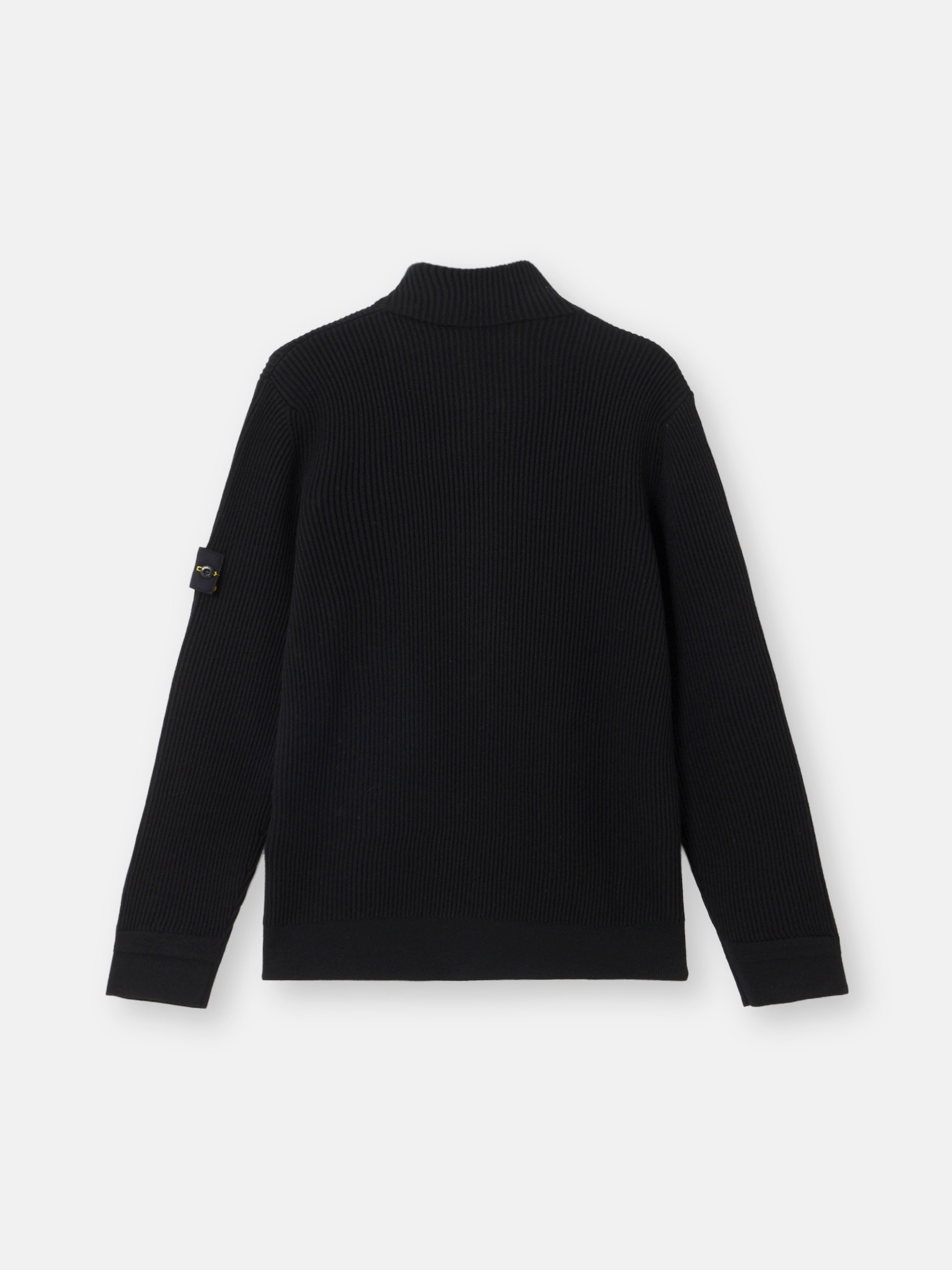 STONE  WOOL ZIP UP KNIT PARKA Sサイズ Ink Blue Hooded zip-up jumper with pockets and raglan sleeves