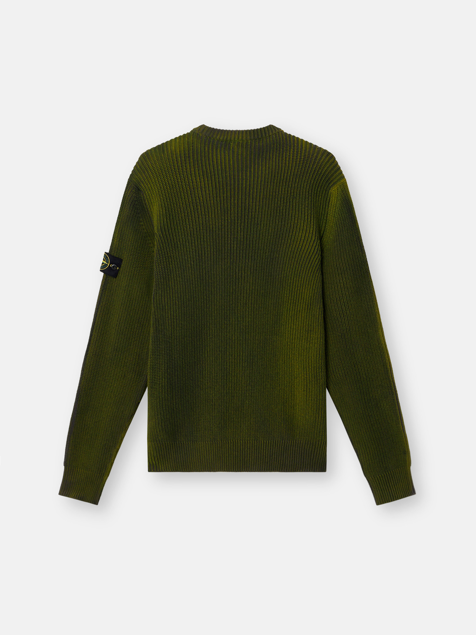 ★OY★STONE DOLLY CROPPED CREWNECK - MELANGE★正規品/送料込 STONE ISLAND 508D1 Rib Cotton Knit Crew Neck Sweater Two
