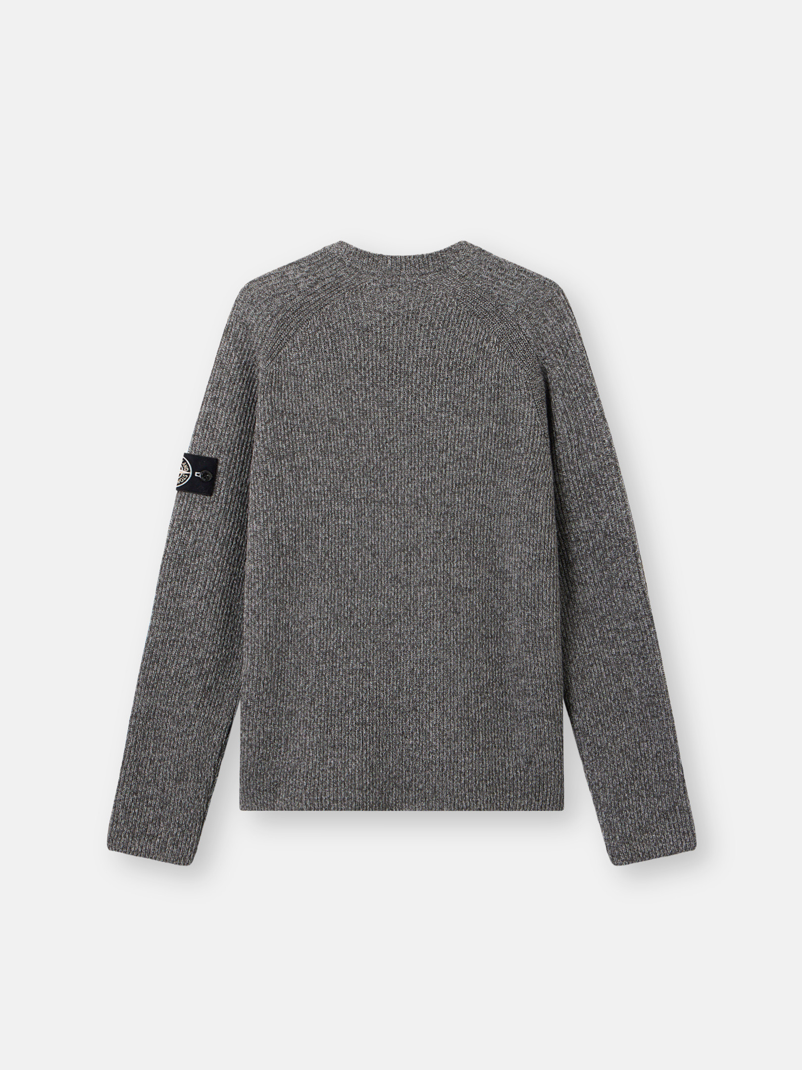 Cement Melange Crewneck jumper with reflective coating 5100026