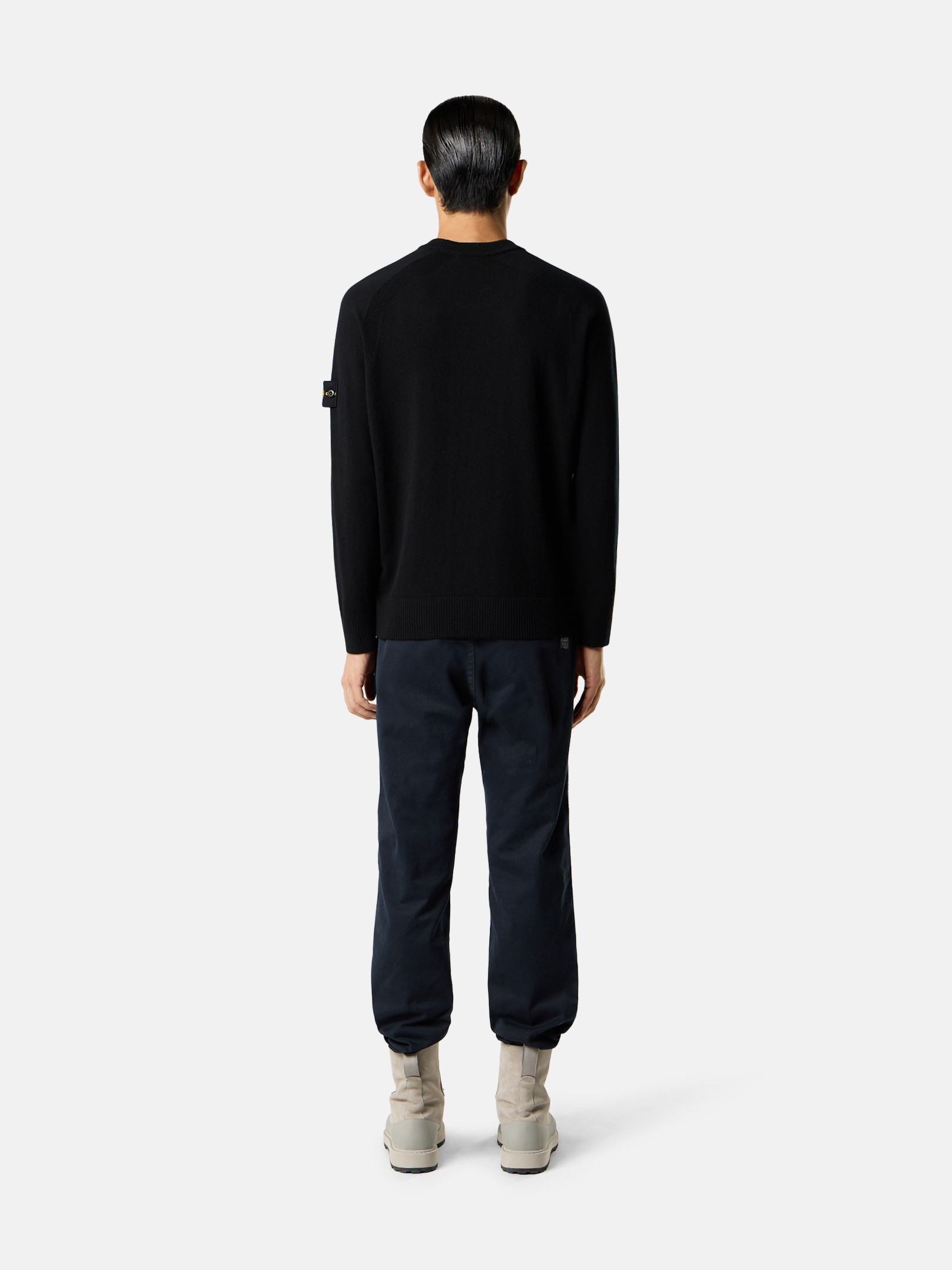 ストーンアイランド　クルーネックニット　クリーム　3XL ストーンアイランド クルーネックニット クリーム 3XL