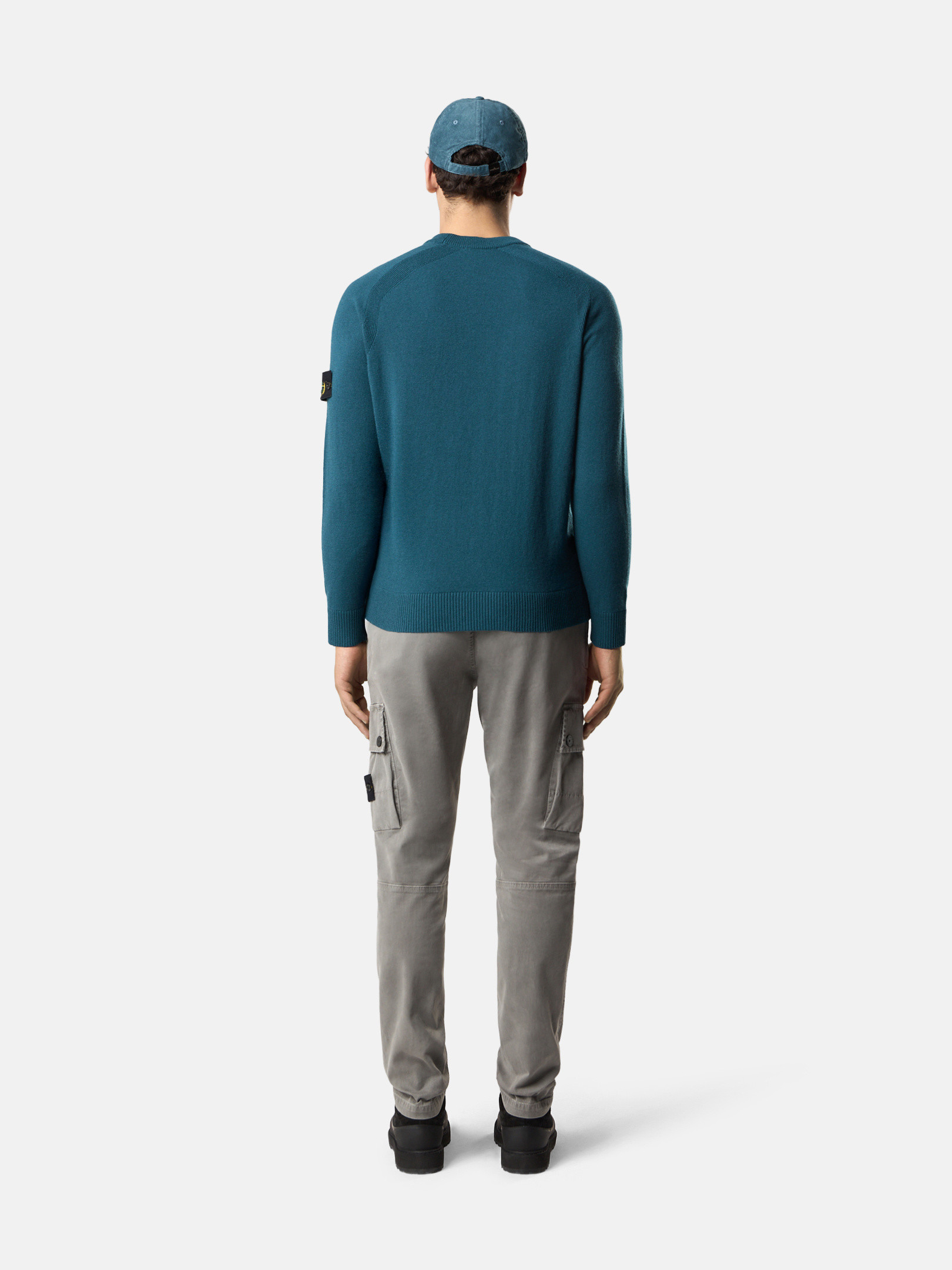 stone  カーディガン アイスブルー SALE】STONE ISLAND(ストーンアイランド) ガーメントダイ