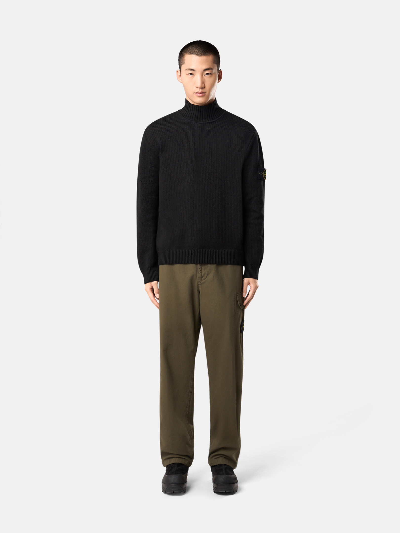 トップス STONE 22AW Turtle Neck Knit-Blk/L Amazon.com: XUETON