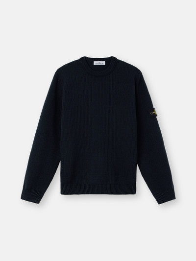 トップス Stone  Navy Knitted Crewneck Stone Island 502b0 Crewneck Knit Navy Blue V0020 - MEN from