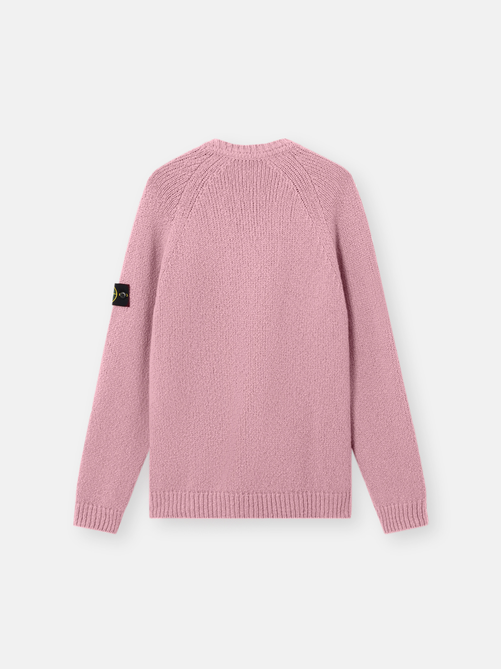 Pink Melange Crewneck sweater with raglan sleeves 5100050 FANCY