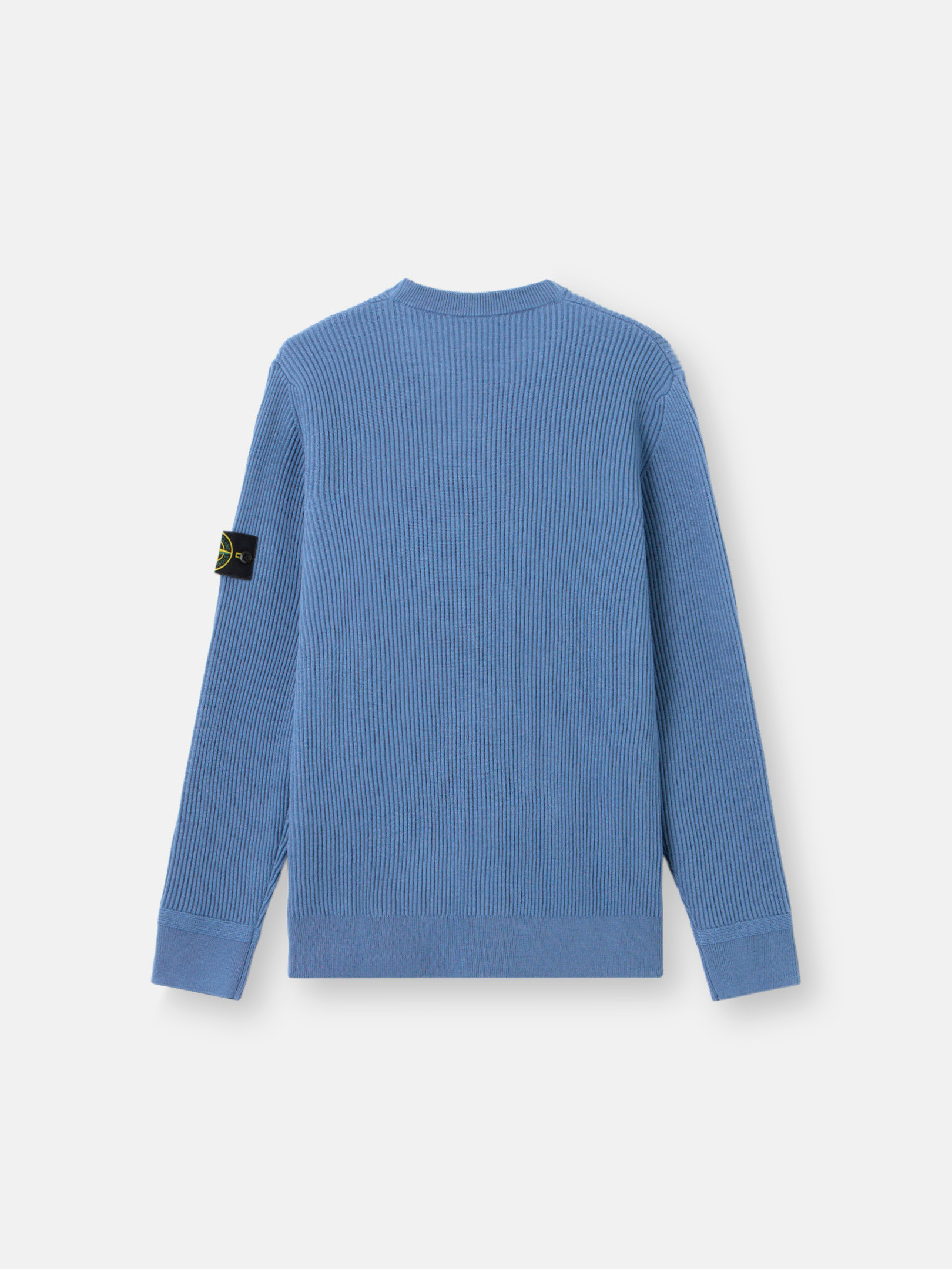 【送料&関税込】Stone  Midnight Blue Wool Sweater Stone Island Blue Thick Knitted Pullover Jumper - 3XL