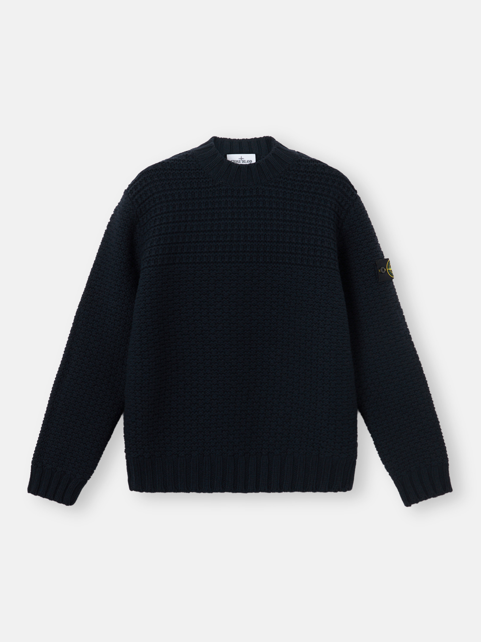 トップス Stone  Navy Knitted Crewneck Stone Island V-Neck Knit Jumper Navy – Garmz Factory