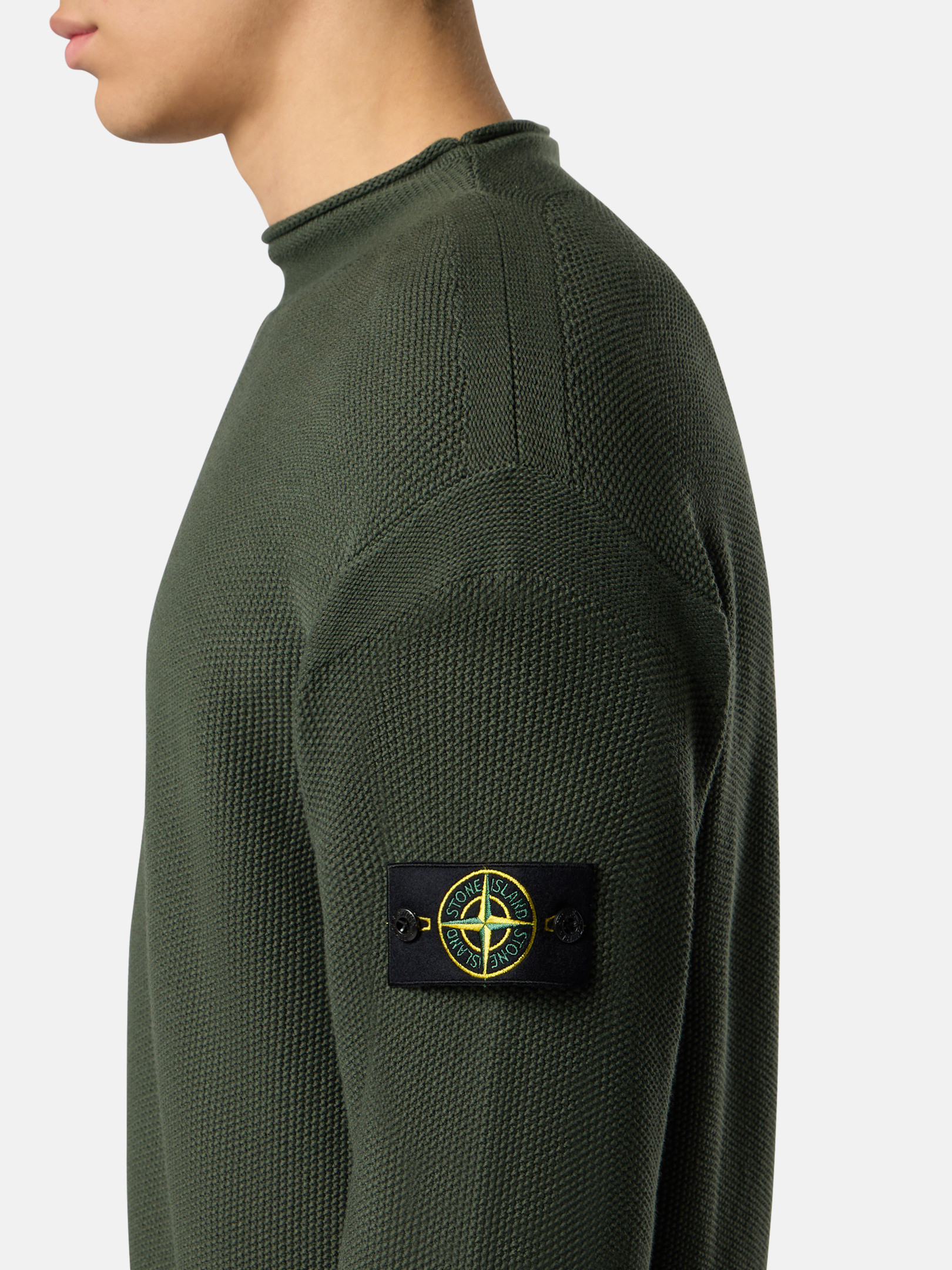 Juniper Mock neck sweater with reverse stitch details 5100063