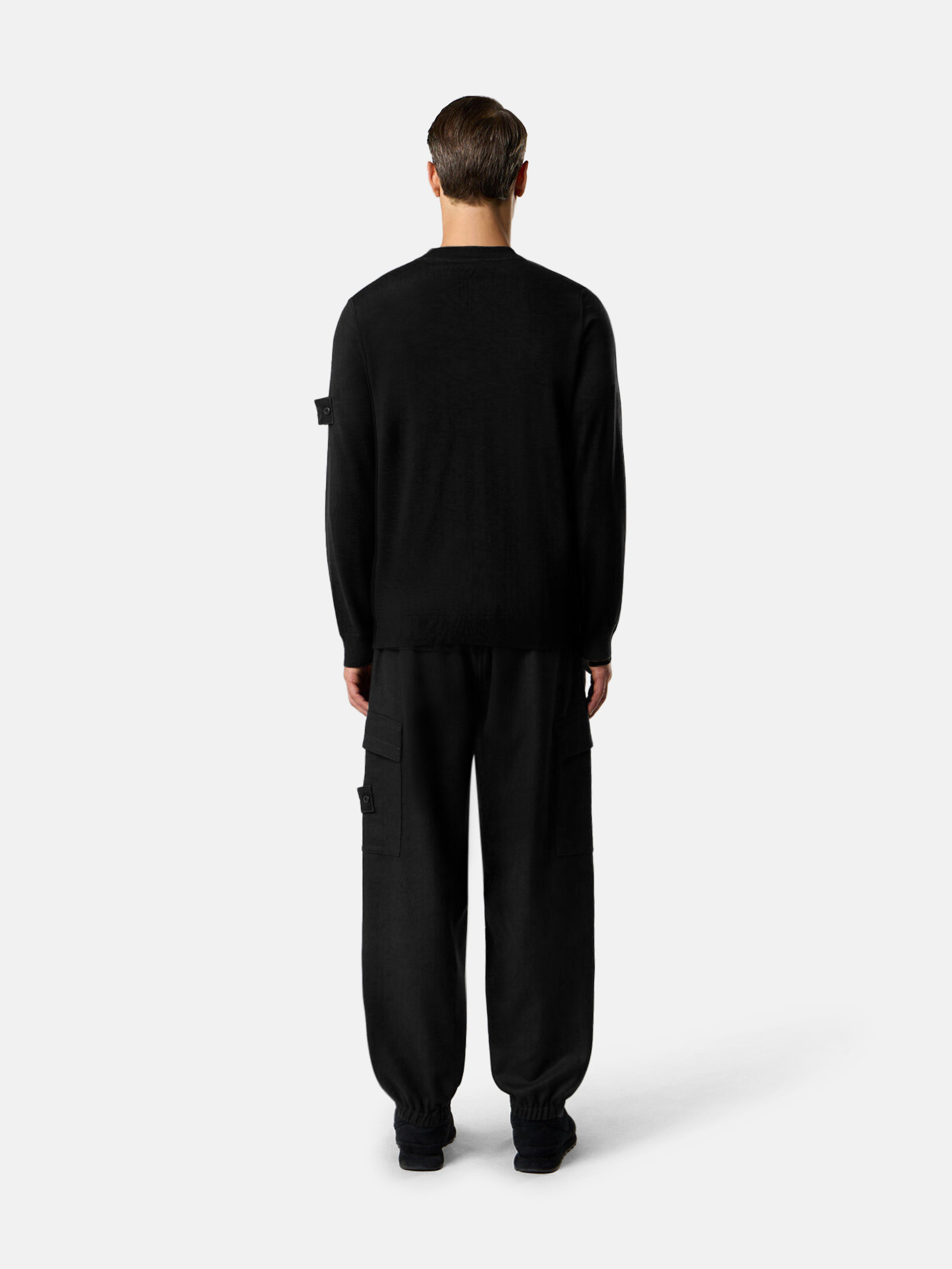 モノクロのジャケット、パンツ、ニットウェアのStone Island Ghost