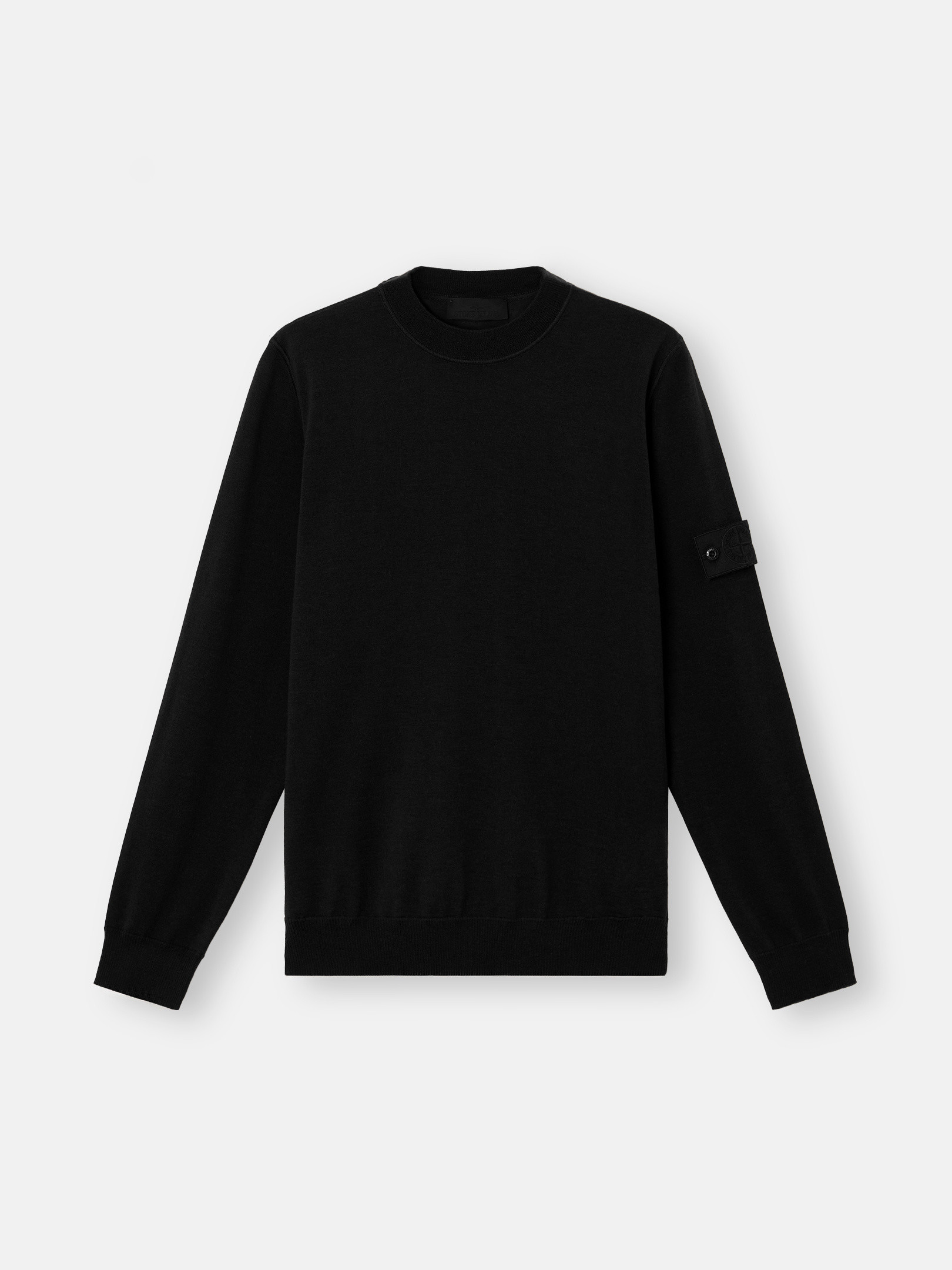 Stone クルーネックニット GHOST PIECE 黒 Stone クルーネックニット GHOST PIECE 黒 GHOST SWEATER STONE