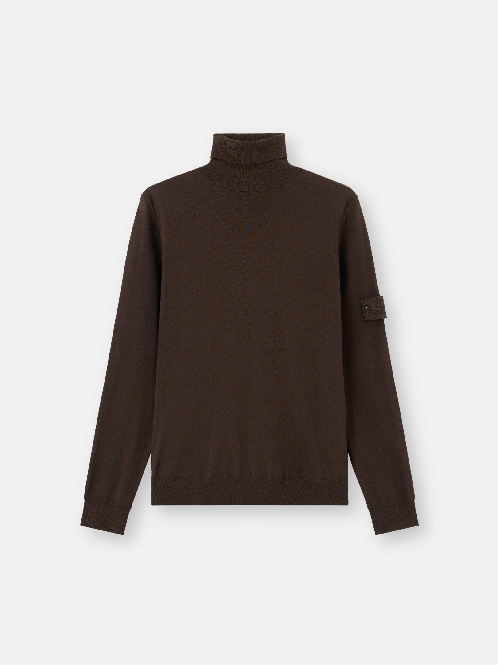 [あす着] ストーンアイランド STONE  タートルネック ニット メンズ 5100075 PURE LIGHT RWS WOOL_STONE  GHOST Dark Brown Turtleneck sweater with ribbed trims 5100075 PURE LIGHT