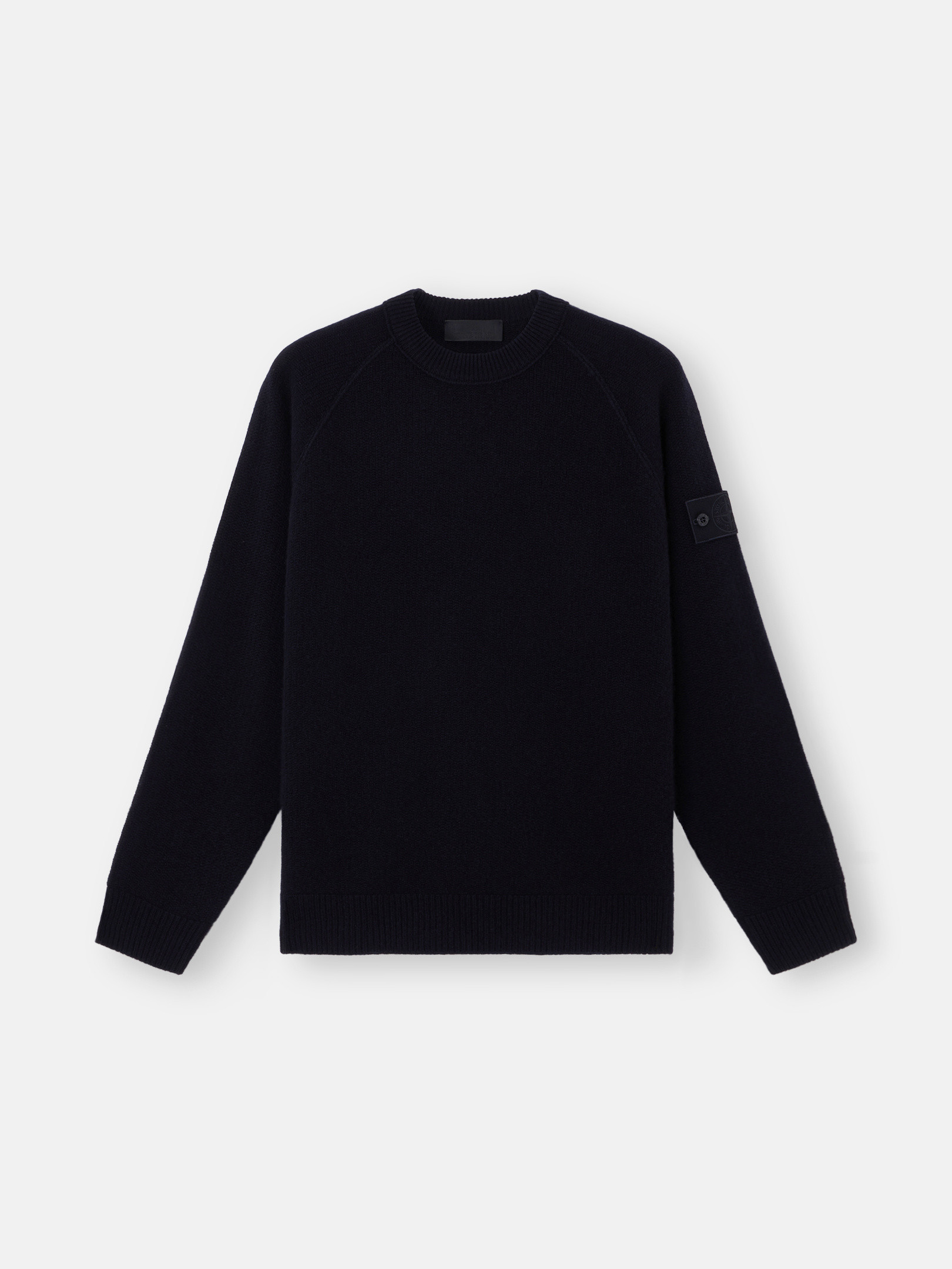 Stone Island Stretch Cotton Fleece In Black