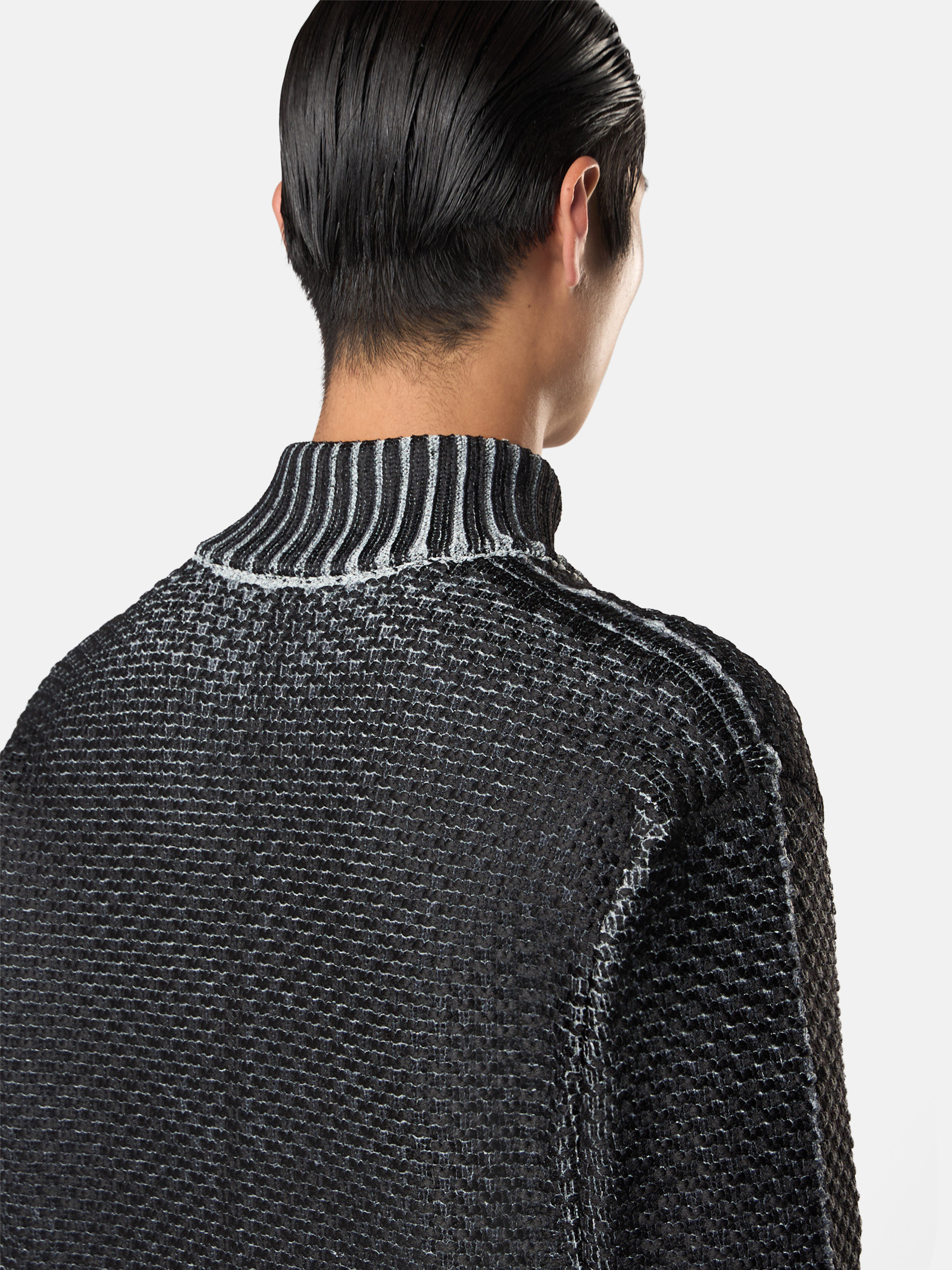 【美品❗️】stone  ニットセーター　ブラック　s STONE ISLAND - 【ラスト1点】537D4 / KNIT SWEATER / ニット