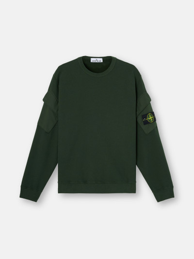 スウェット・トレーナー Stone  Organic Cotton Sweatshirt Stone Island Brushed Organic Cotton Fleece Sweatshirt – ZAP