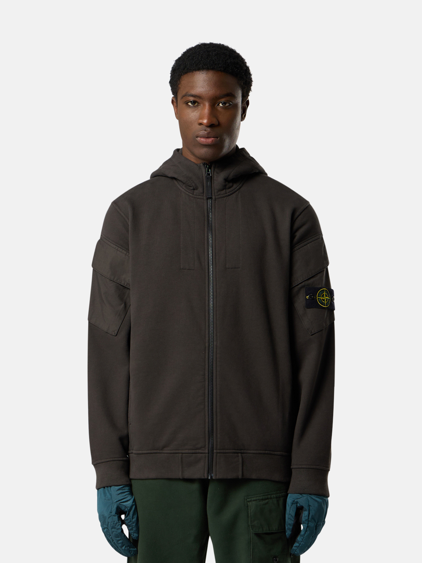 Lead Grey 6100009 BRUSHED ORGANIC COTTON FLEECE Regular-fit