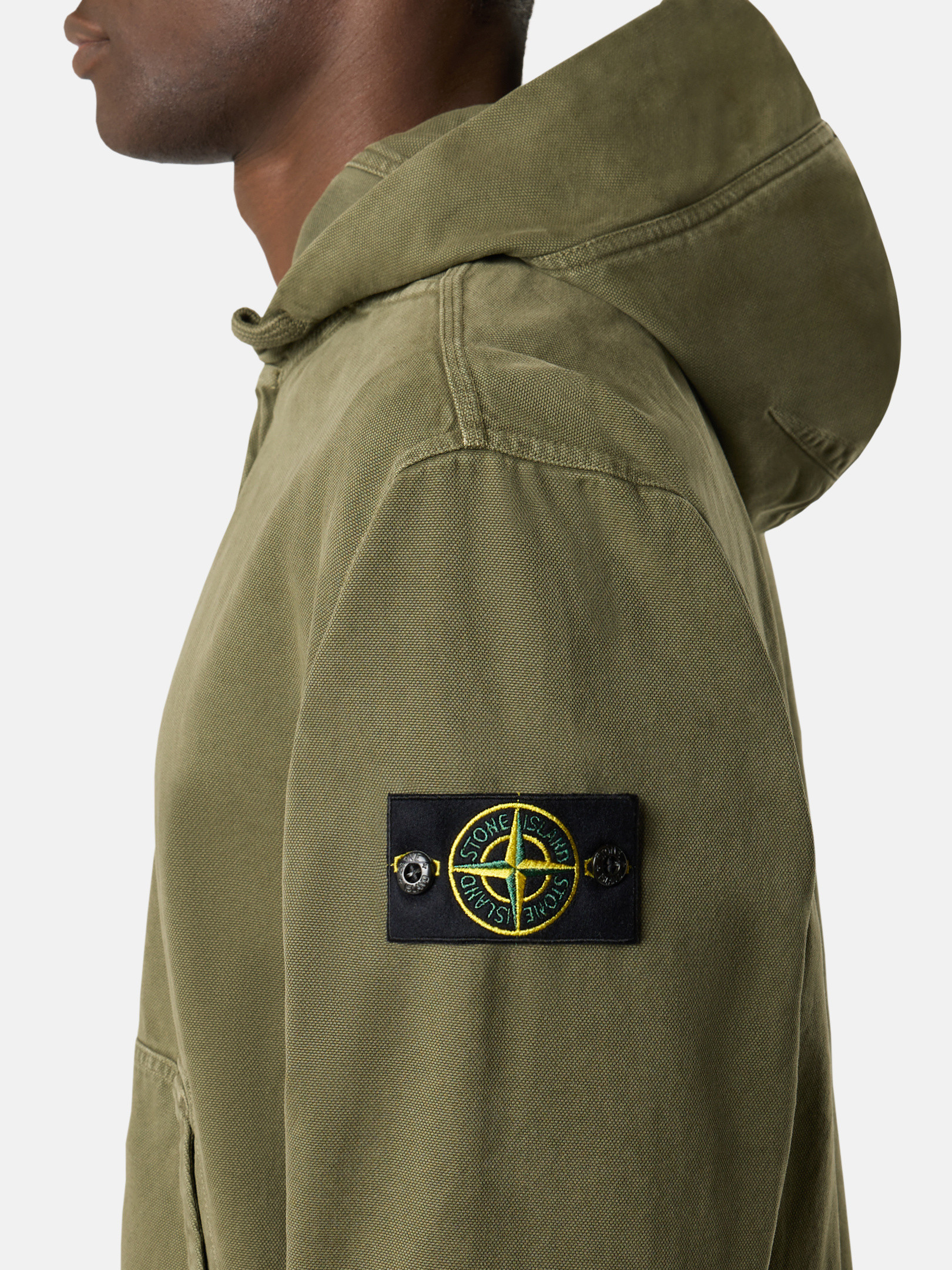 Military Green 6100017 ORGANIC PANAMA COTTON 'OLD' EFFECT