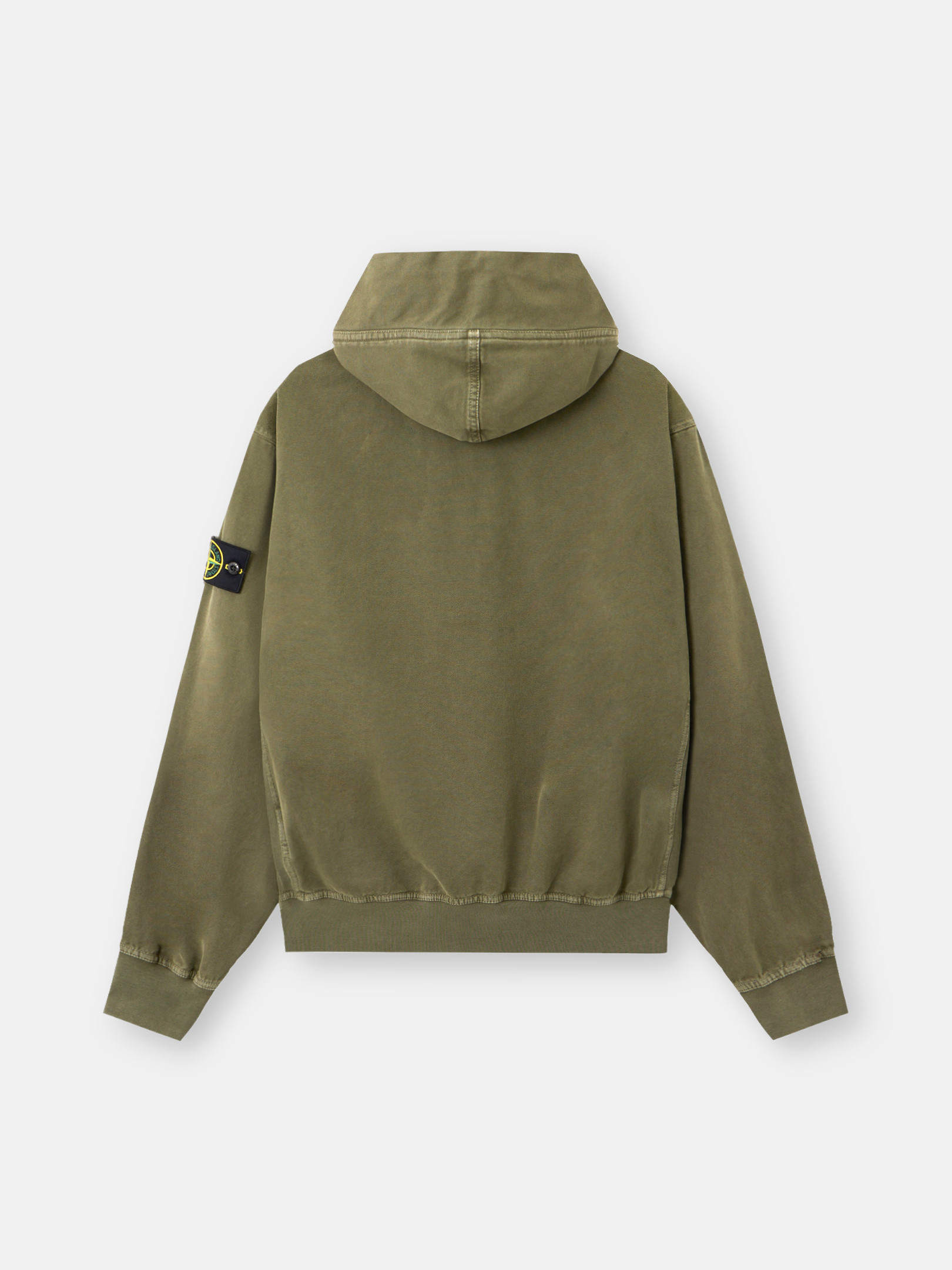 STONE ｜HOODIES/ZIP-UPS (42229 Cupro Cotton Twill- Drop Shoulder Zip Hoodie - Stone – Hours