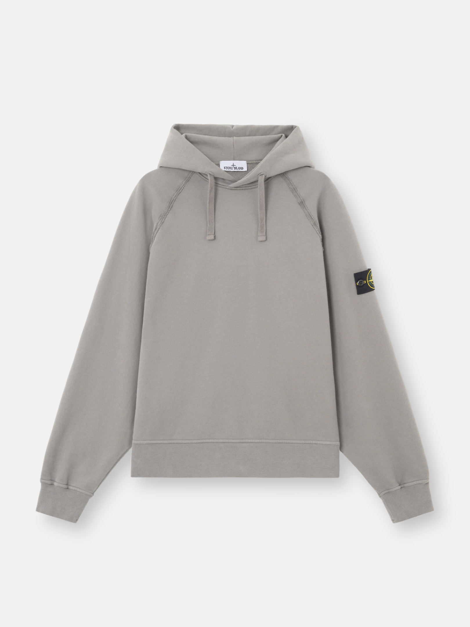 Stone Island 6100023 Brushed Organic Cotton Fleece In Gray