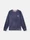 6100024 COMPACT ORGANIC COTTON JERSEY 'VELO' EFFECT Ink Blue Stone Island