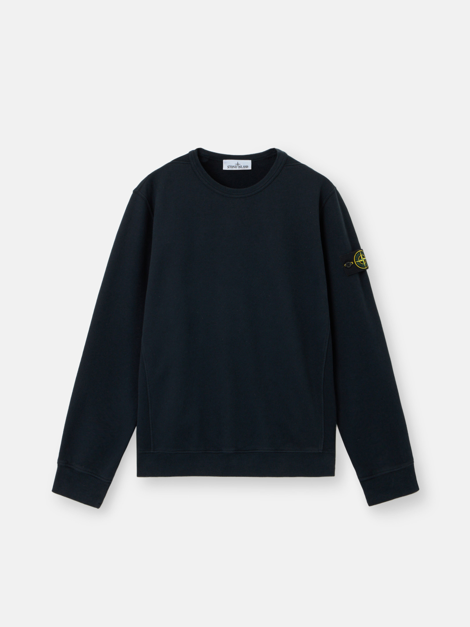 トップス STONE ISLAND CREWNECK SWEATSHIRT Stone Island Crewneck Sweatshirt With Ribbing Mid Blue