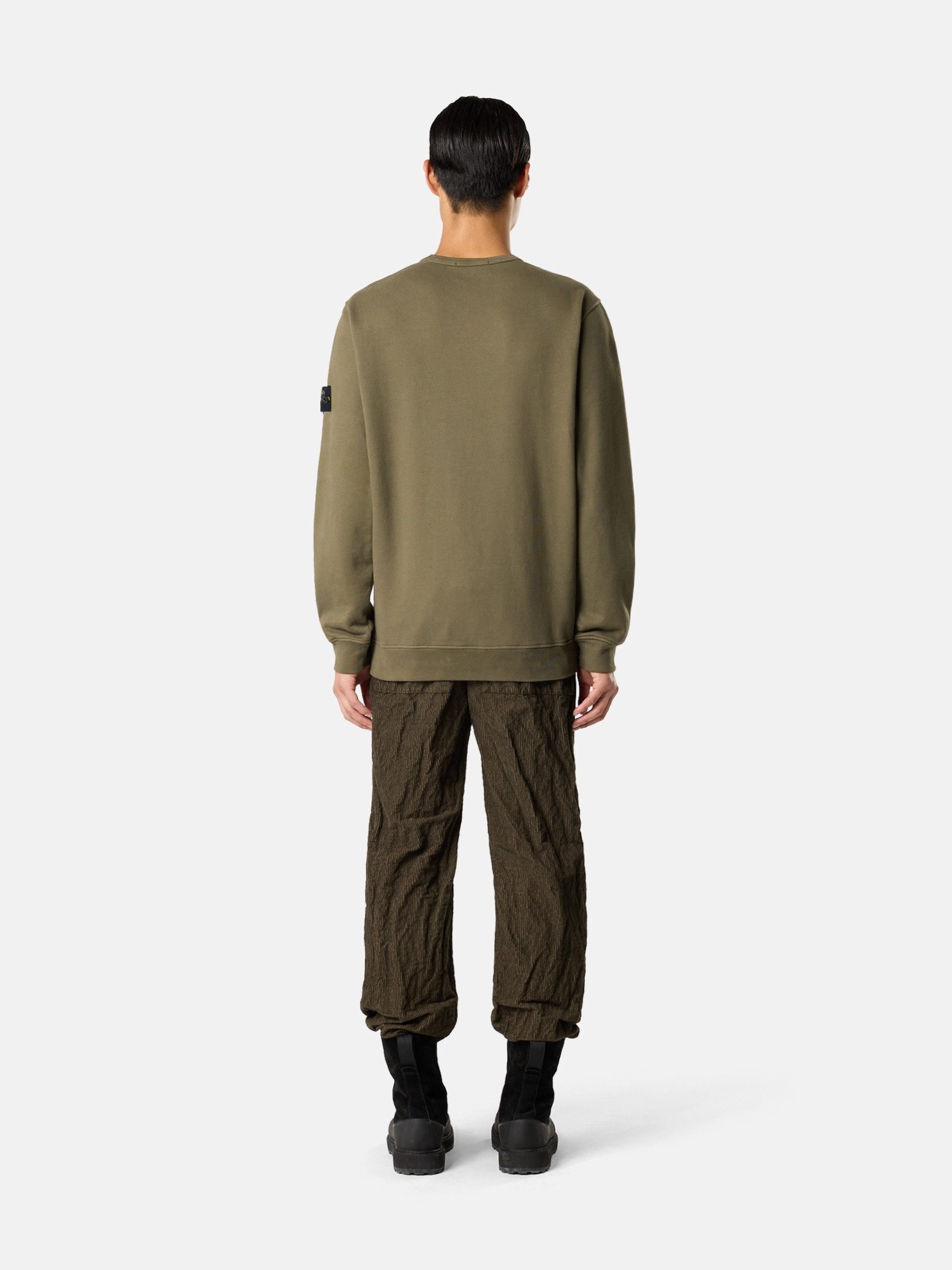 STONE ｜SWEATSHIRTS (65477 Brushed Cotton Fleece C Stone Island Brushed Cotton Fleece - Sneaker Lounge