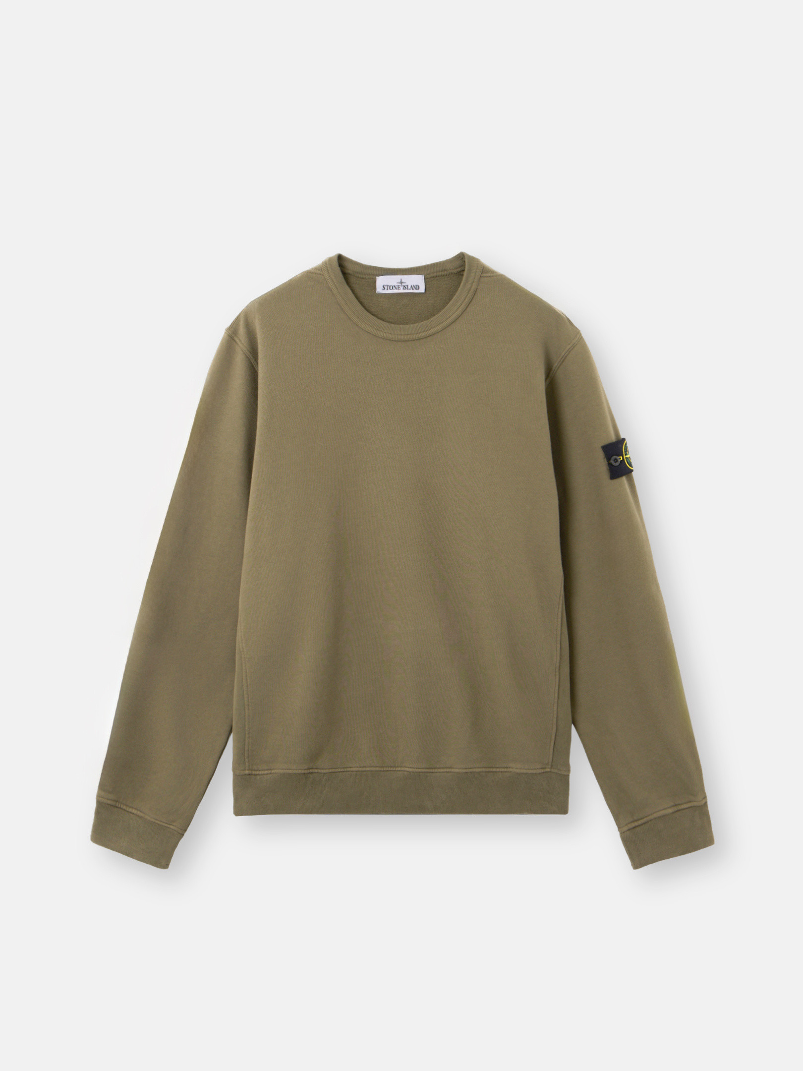 Military Green 6100028 BRUSHED ORGANIC COTTON FLEECE Regular