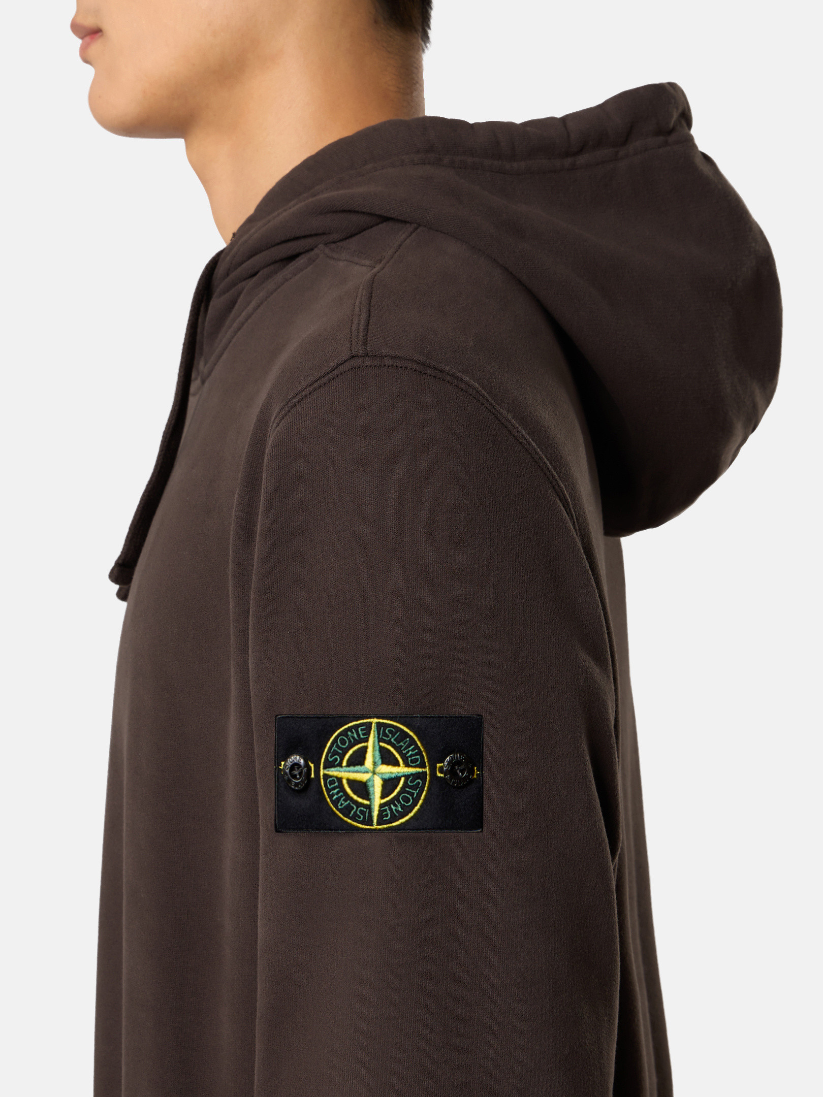パーカー・フーディ STONE  Hoodie with pouch pocket (K2S156100029 V0062) Lead Grey Regular-fit hooded sweatshirt with pouch pocket