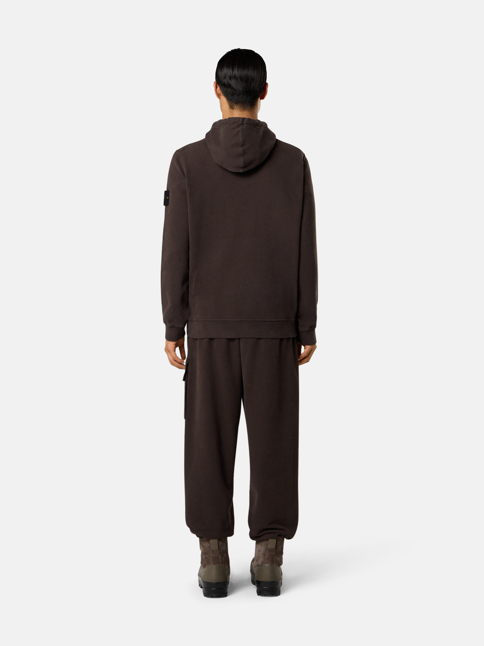 パーカー・フーディ STONE  Hoodie with pouch pocket (K2S156100029 V0062) Lead Grey Regular-fit hooded sweatshirt with pouch pocket