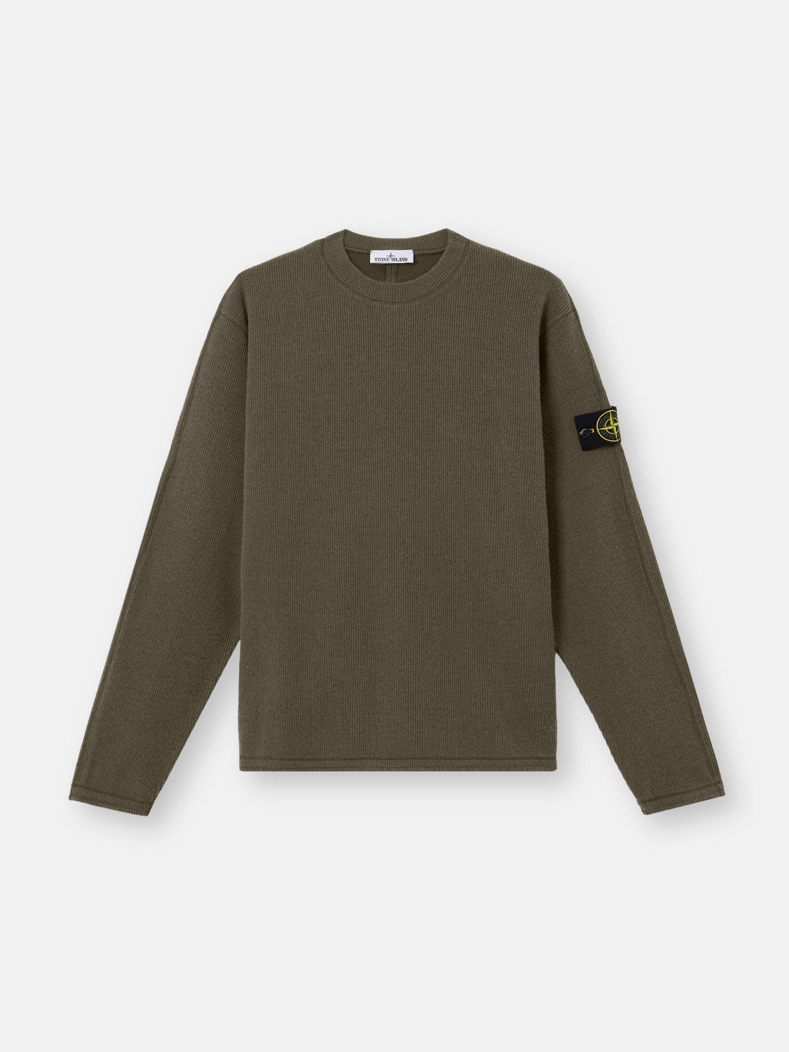 S　STONE  クルーネック スウェット カーキ M Stone Island ストーンアイランド ガーメントダイ クルーネック