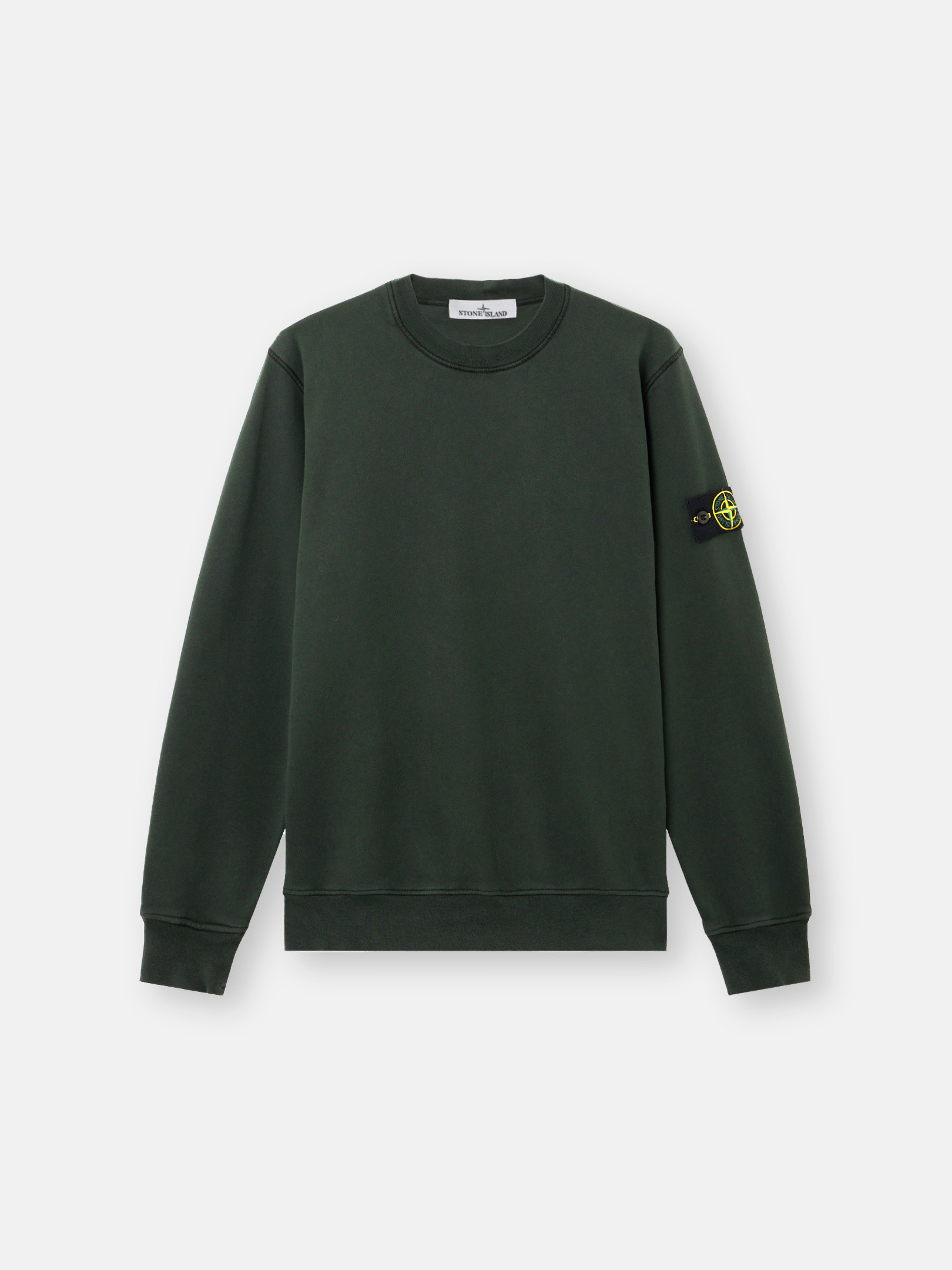 STONE   COTTON FLEECE スウェットシャツ ブラック 6100044 ORGANIC COTTON FLEECE スウェットシャツ