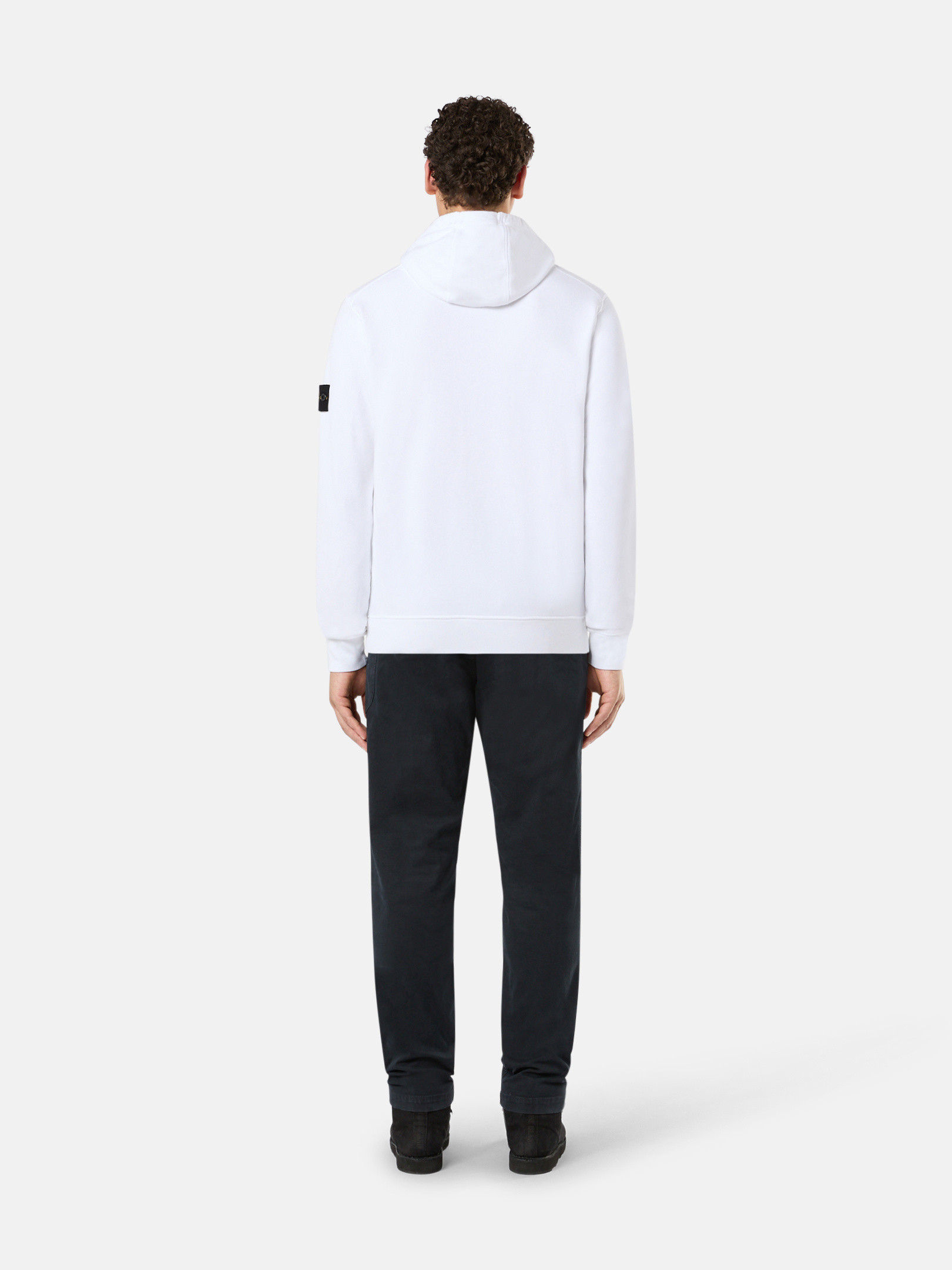 スウェット・トレーナー Stone  Cotton Sweatshirt With Knitted Insert COTTON SWEATSHIRT WITH KNITTED INSERT (STONE ISLAND