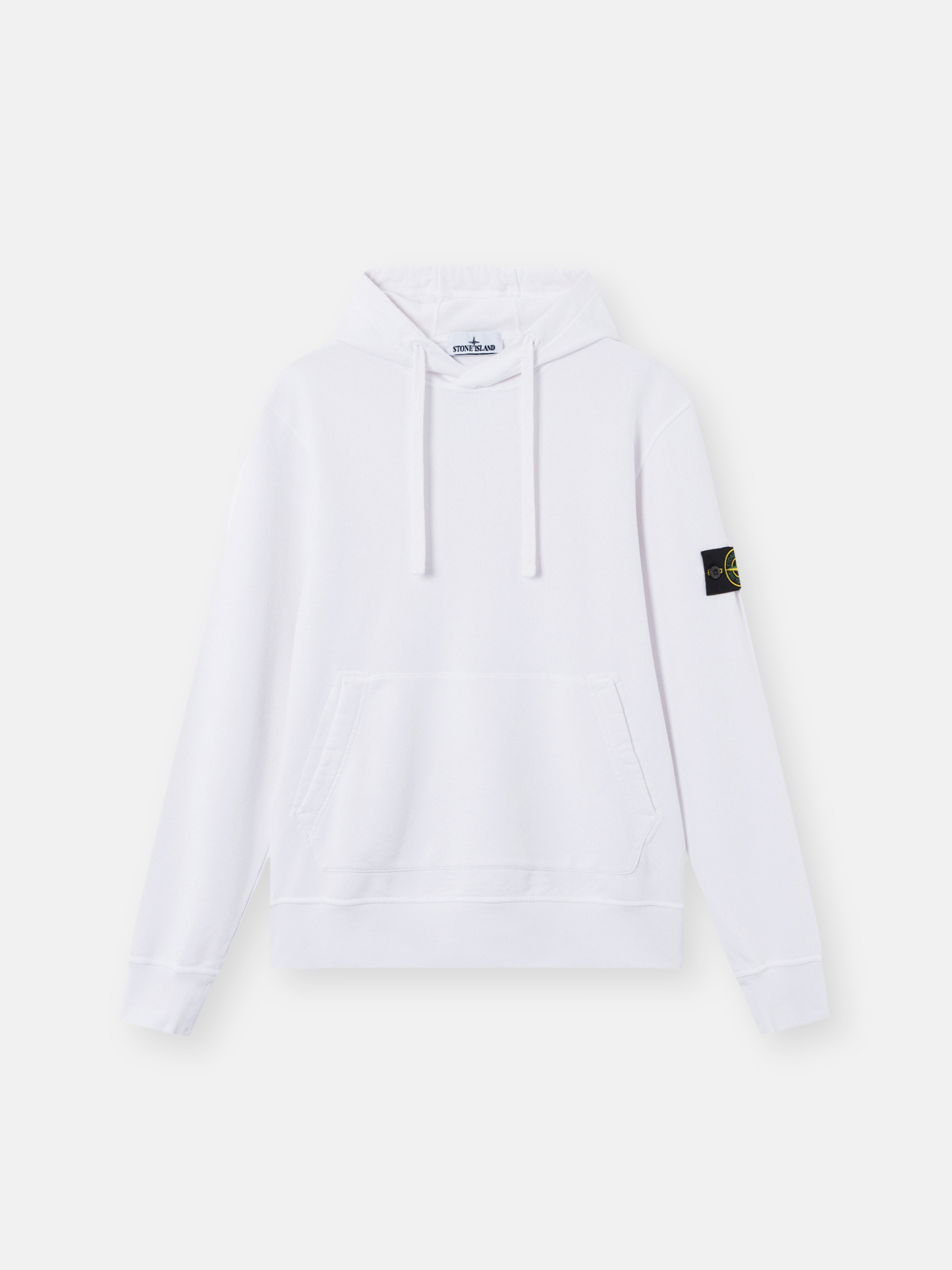 White Regular-fit hooded sweatshirt with pouch pocket 6100062