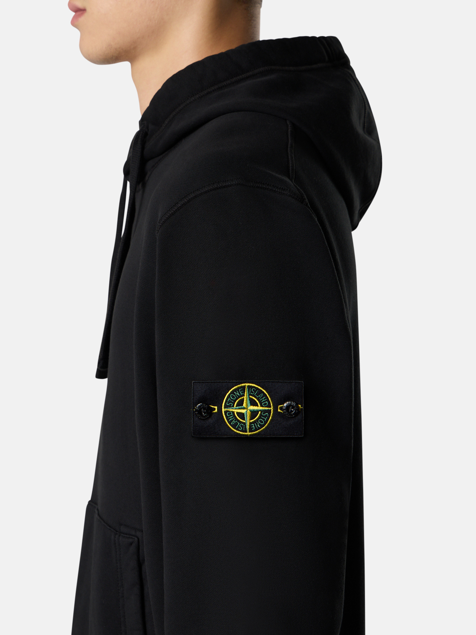 【STONE 】HOODIE IN ORGANIC COTTON FLEECE●K1S15610004 Military Green 6100042 ORGANIC COTTON FLEECE Hooded