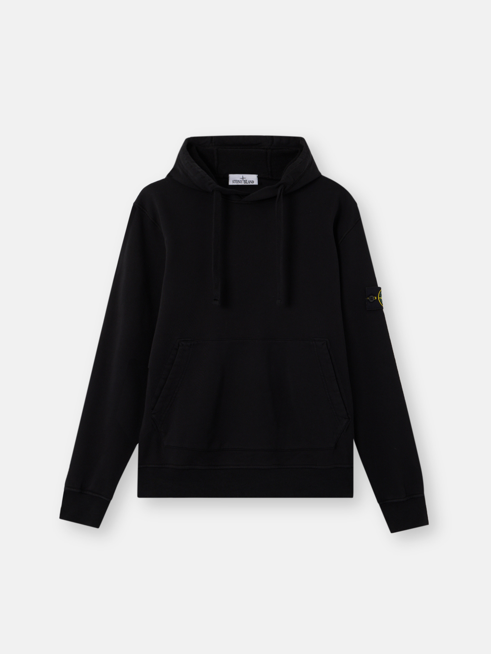 【STONE 】ORGANIC COTTON FLEECE HOODED SWEATSHIRT 6100045_V0M64] Stone Island Organic Cotton Fleece Hooded