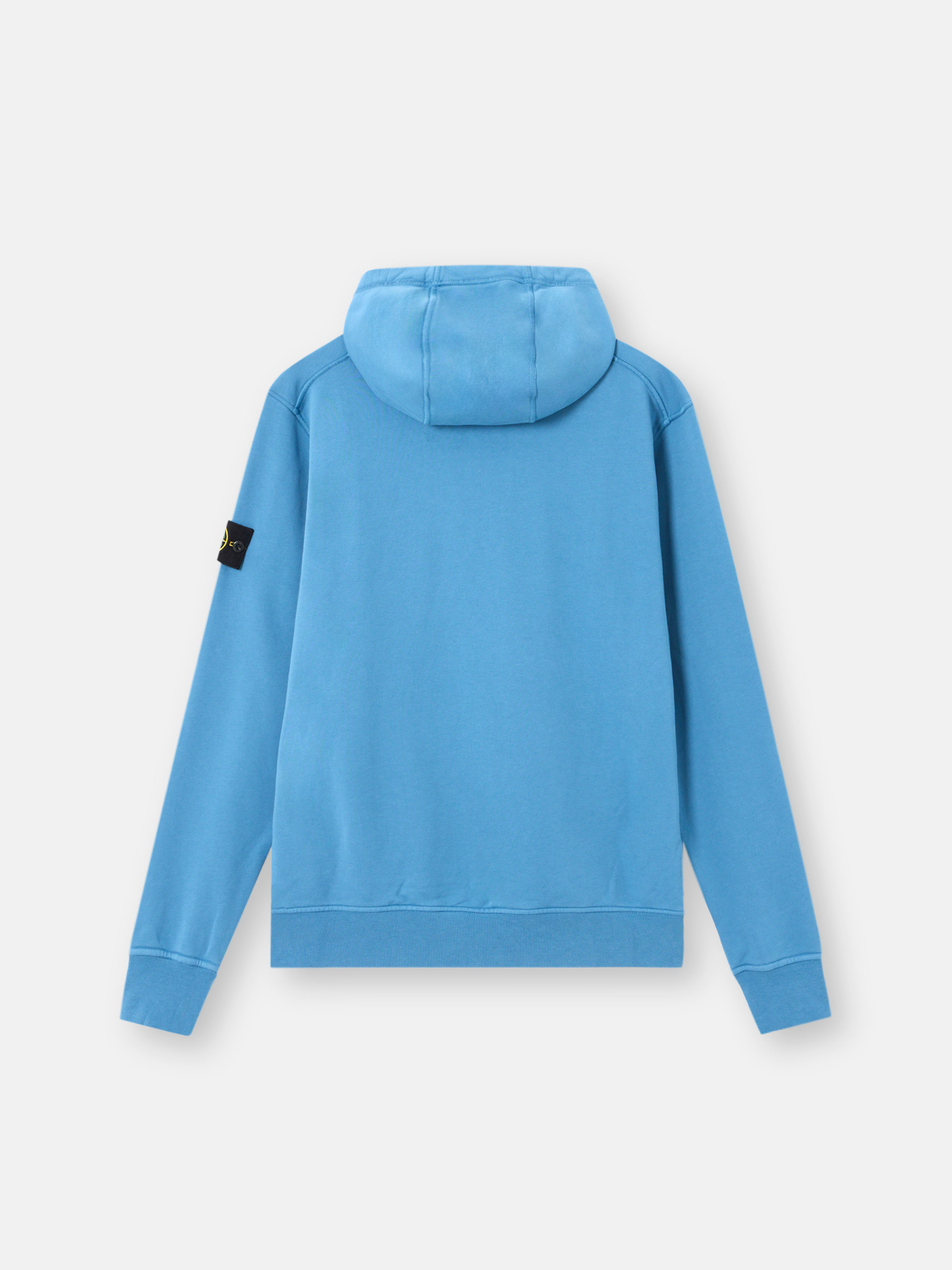 Steel Blue Regular-fit hooded sweatshirt with pouch pocket 6100062