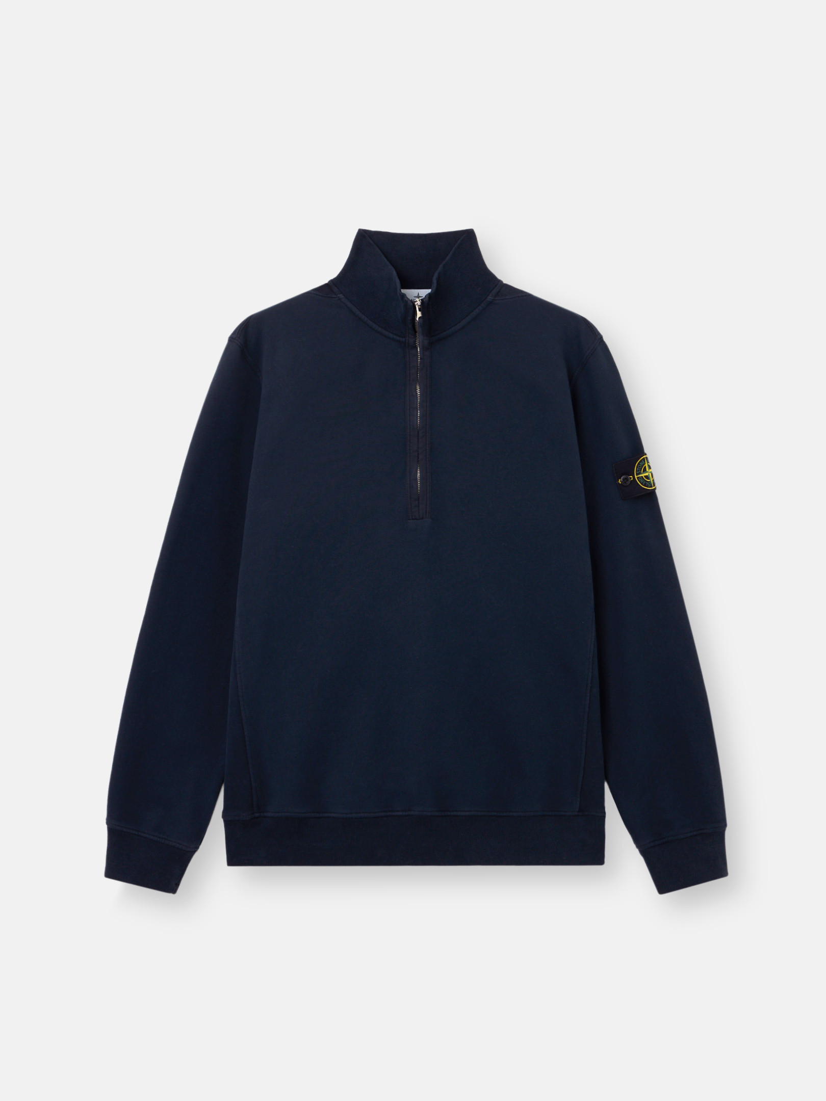 Navy Blue 6100068 BRUSHED ORGANIC COTTON FLEECE Regular-fit