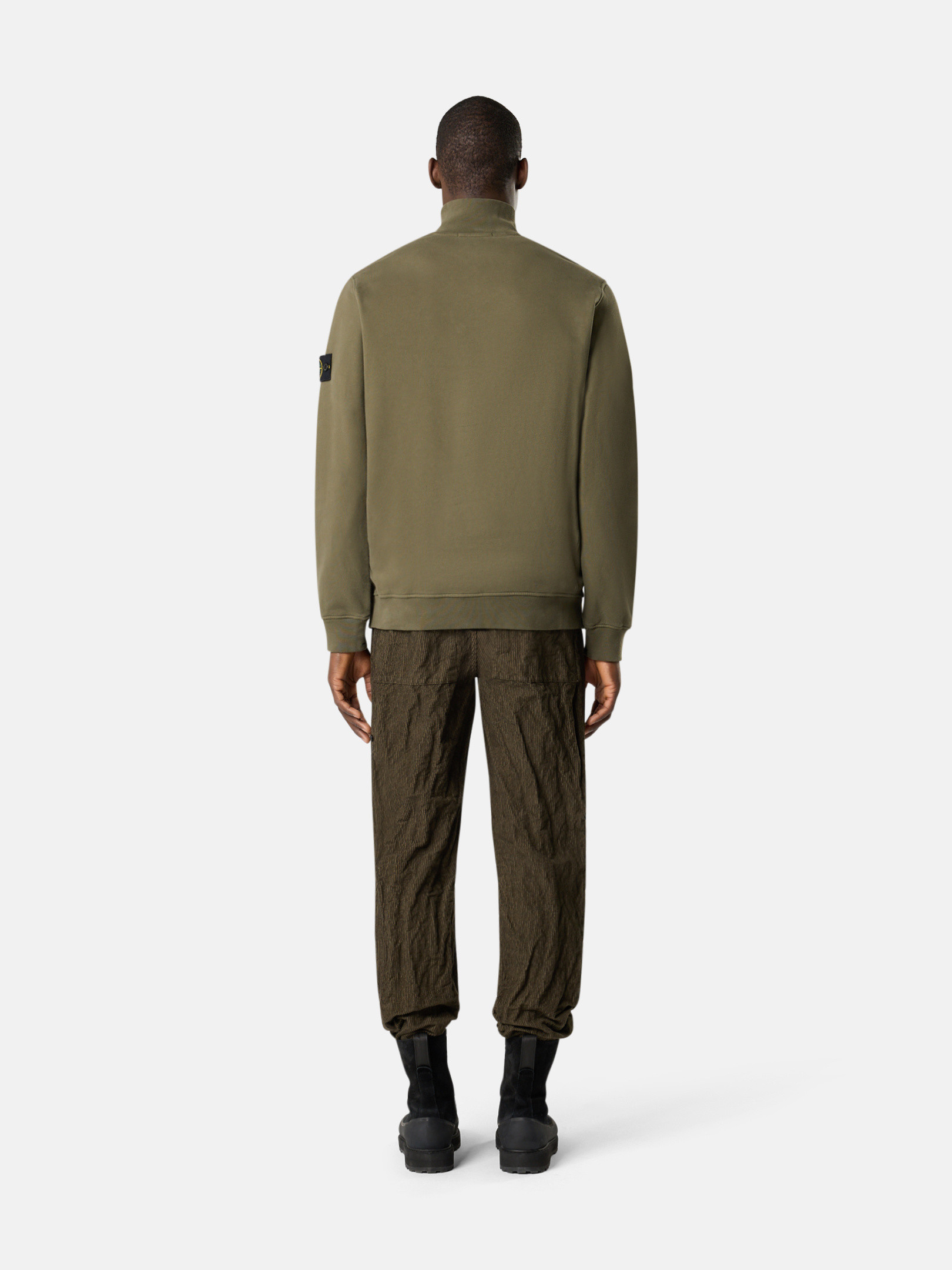 stone  ナイロン プルオーバー　カーキ Stone Island Jacket in Green | SVD USA