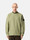 6100081 ORGANIC COTTON DIAGONAL FLEECE Vert sauge Stone Island