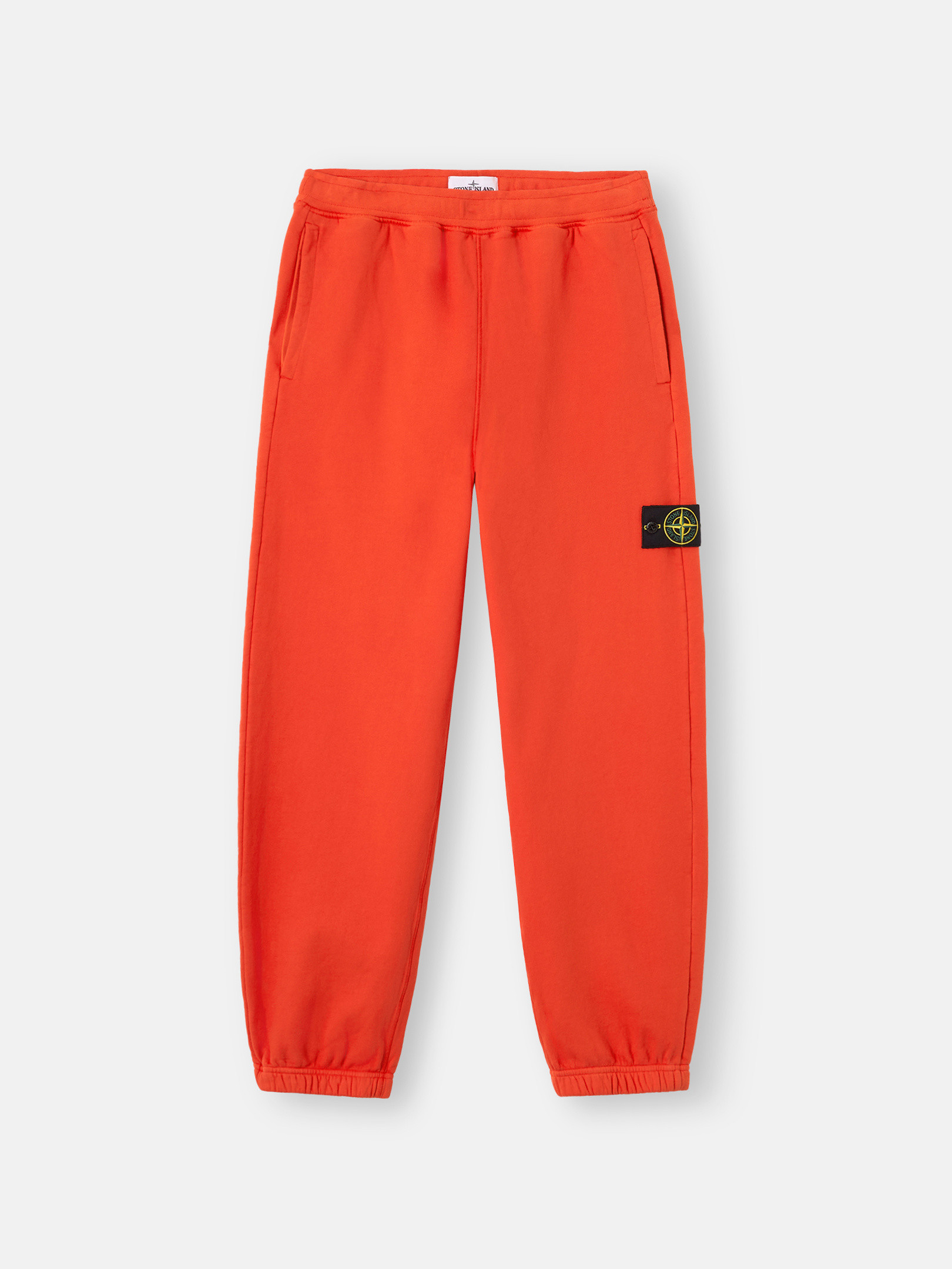 Stone Island Loose-fit Joggers With Pockets And Elasticated Cuffs In Red