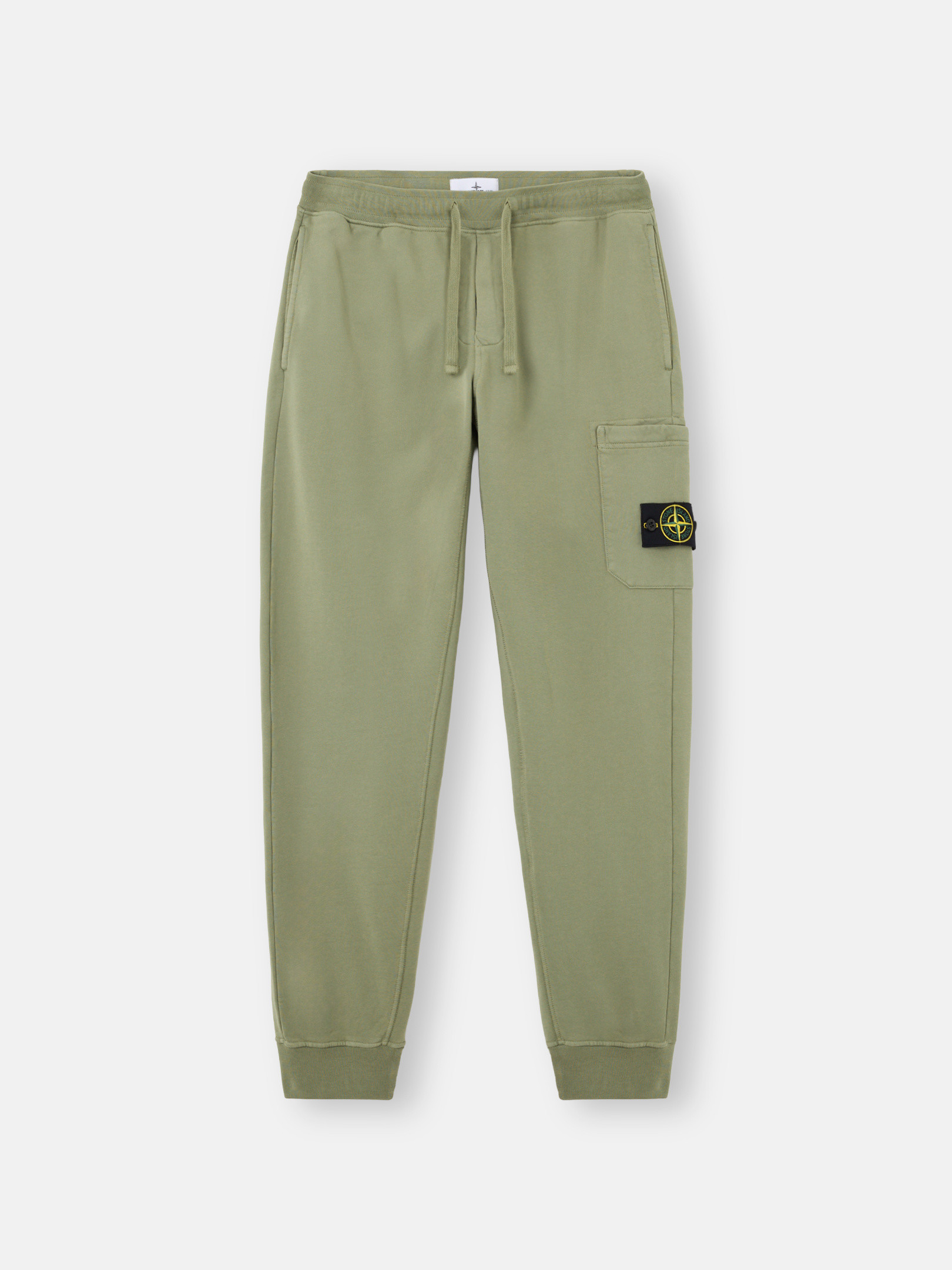 Sage Green Slim-fit joggers with elasticated waistband 6200010