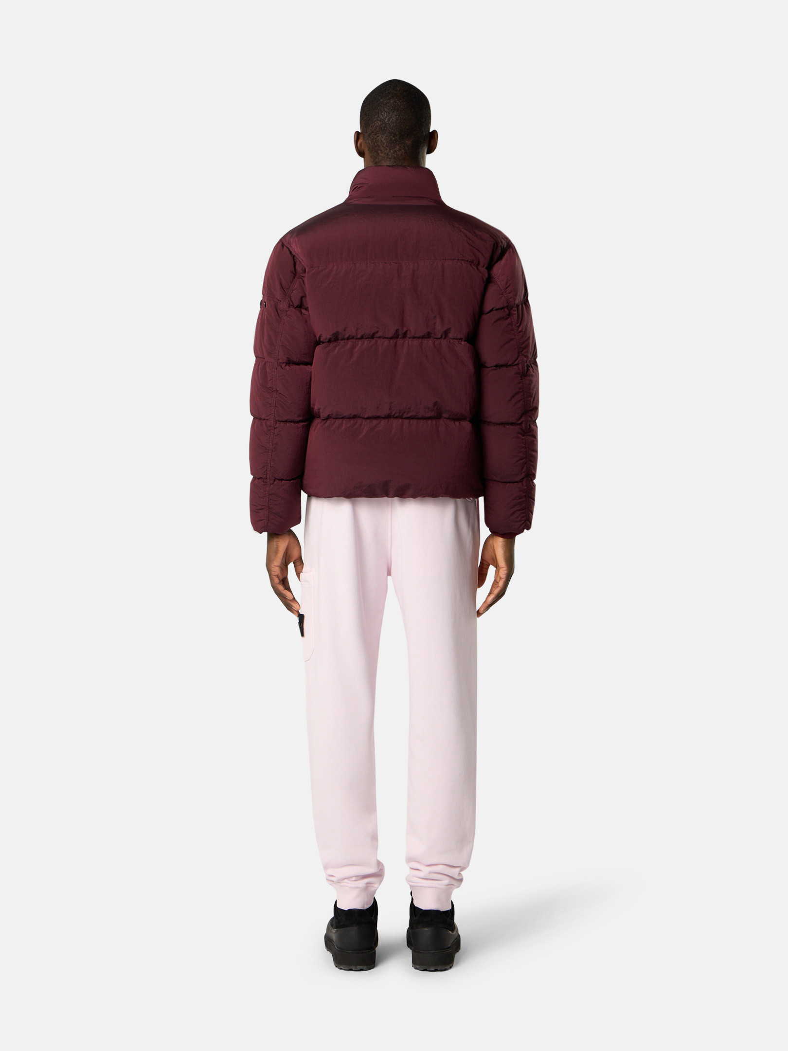 STONE  6100038 コットン フリース Cement 6100068 BRUSHED ORGANIC COTTON FLEECE Regular-fit