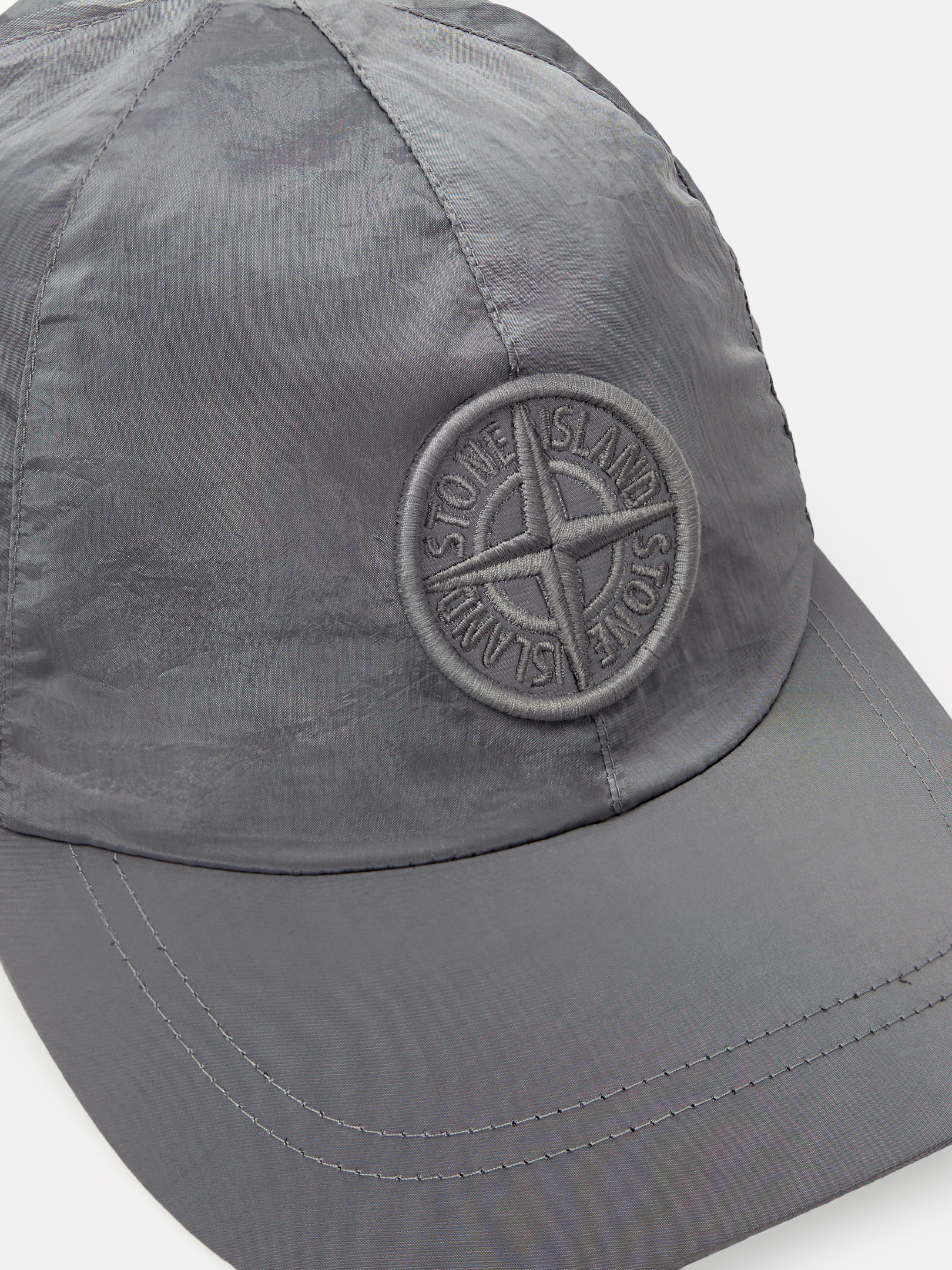 STONE ISLAND ブラック×グリーン キャップ STONE ISLAND ストーンアイランド キャップ 帽子 メンズ